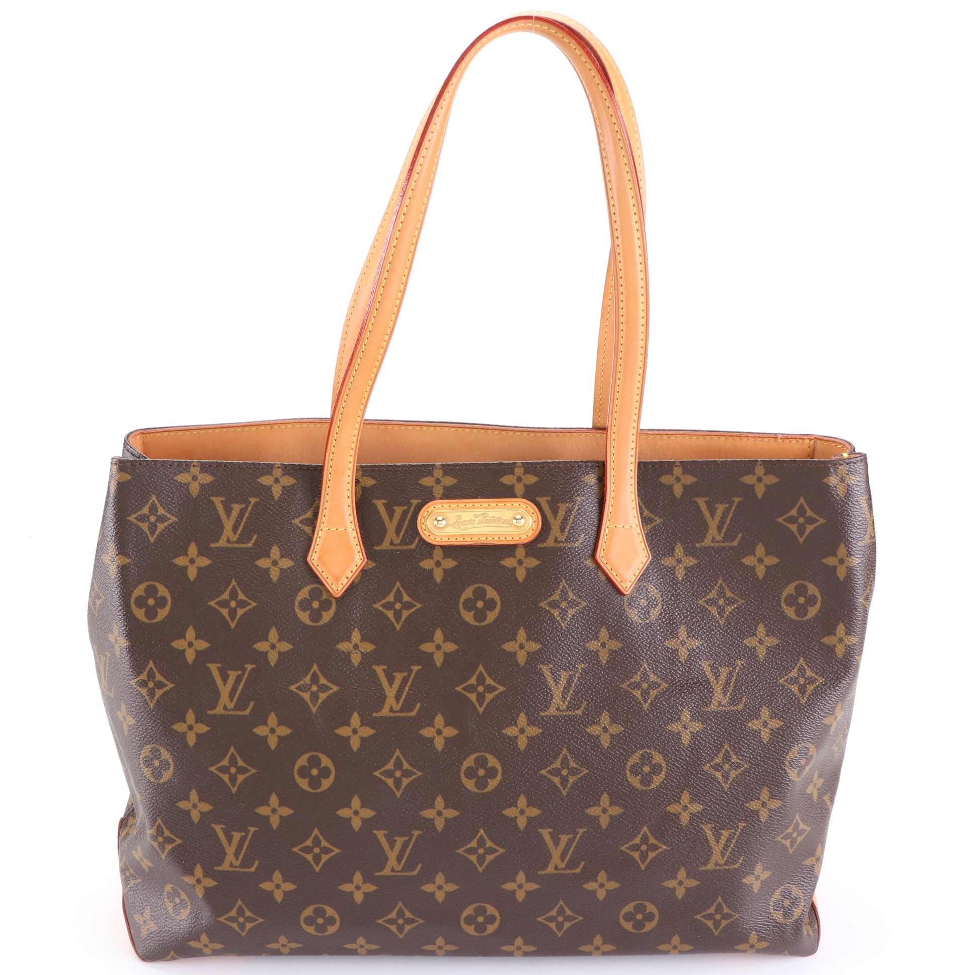 Louis Vuitton Wilshire MM Tote in  Monogram Canvas and Vachetta Leather
