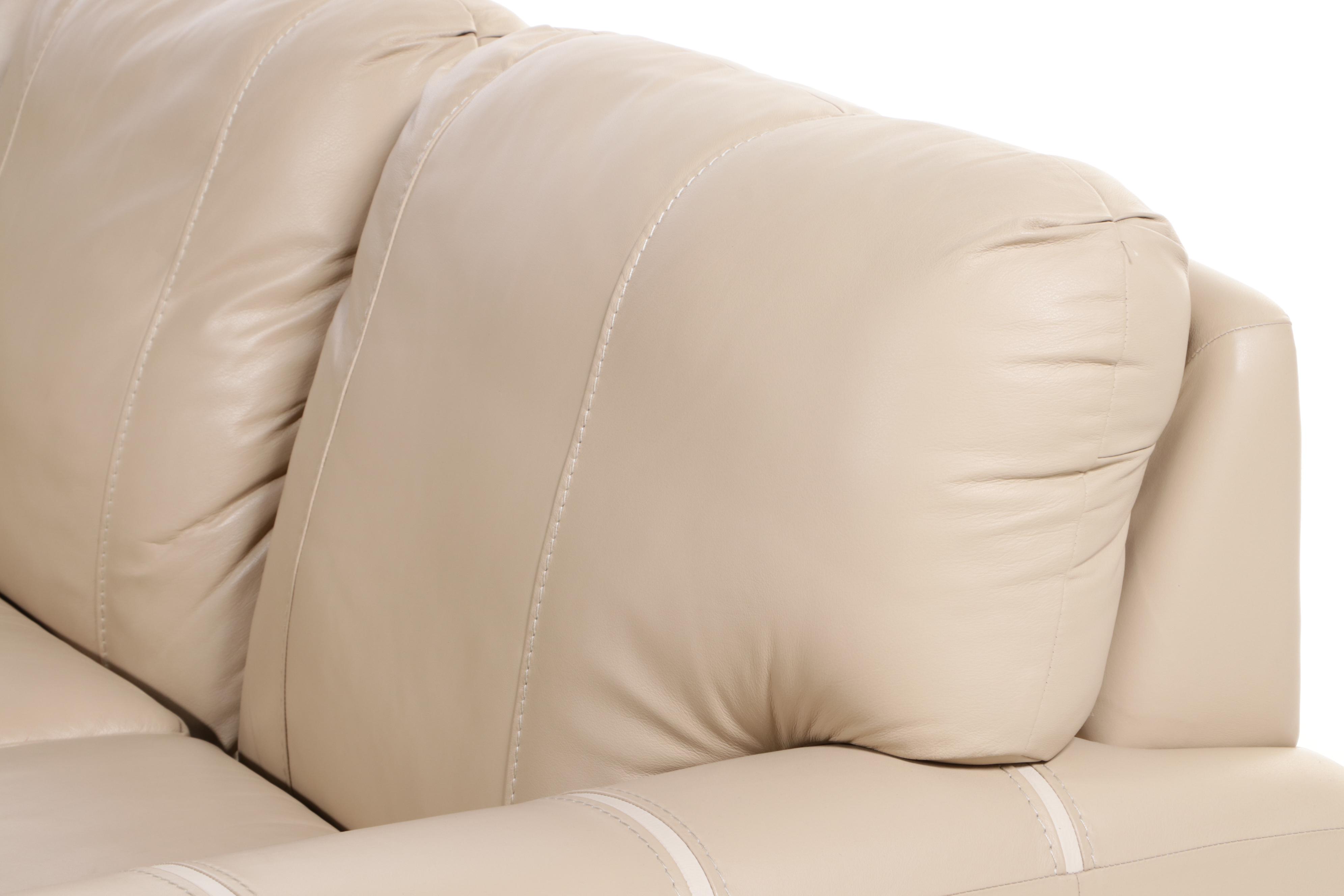 Furniture by Otmar "Jaymar" Leather Sectional Sofa and Ottoman