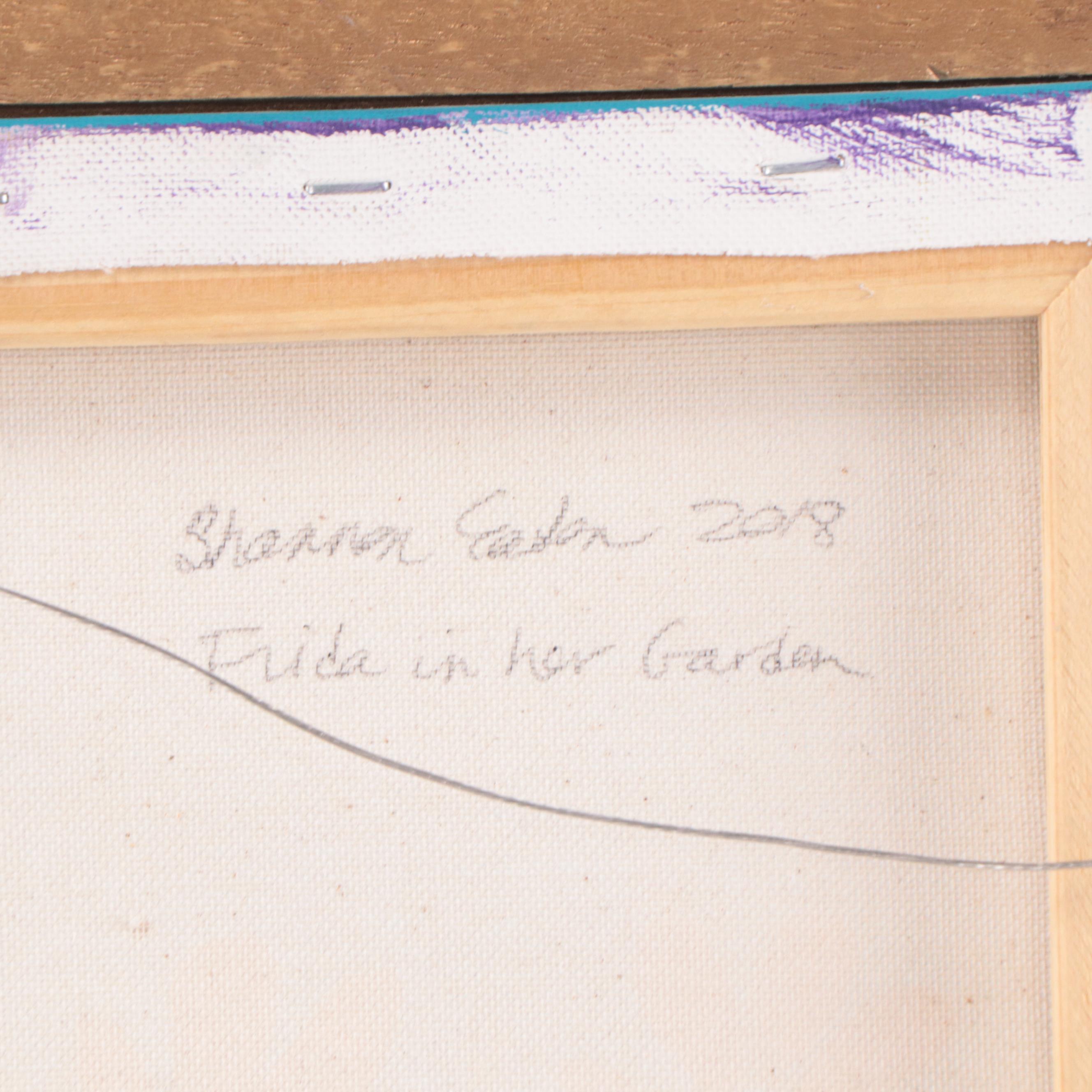 Shannon Eaton Acrylic Painting "Frida in her Garden," 2018