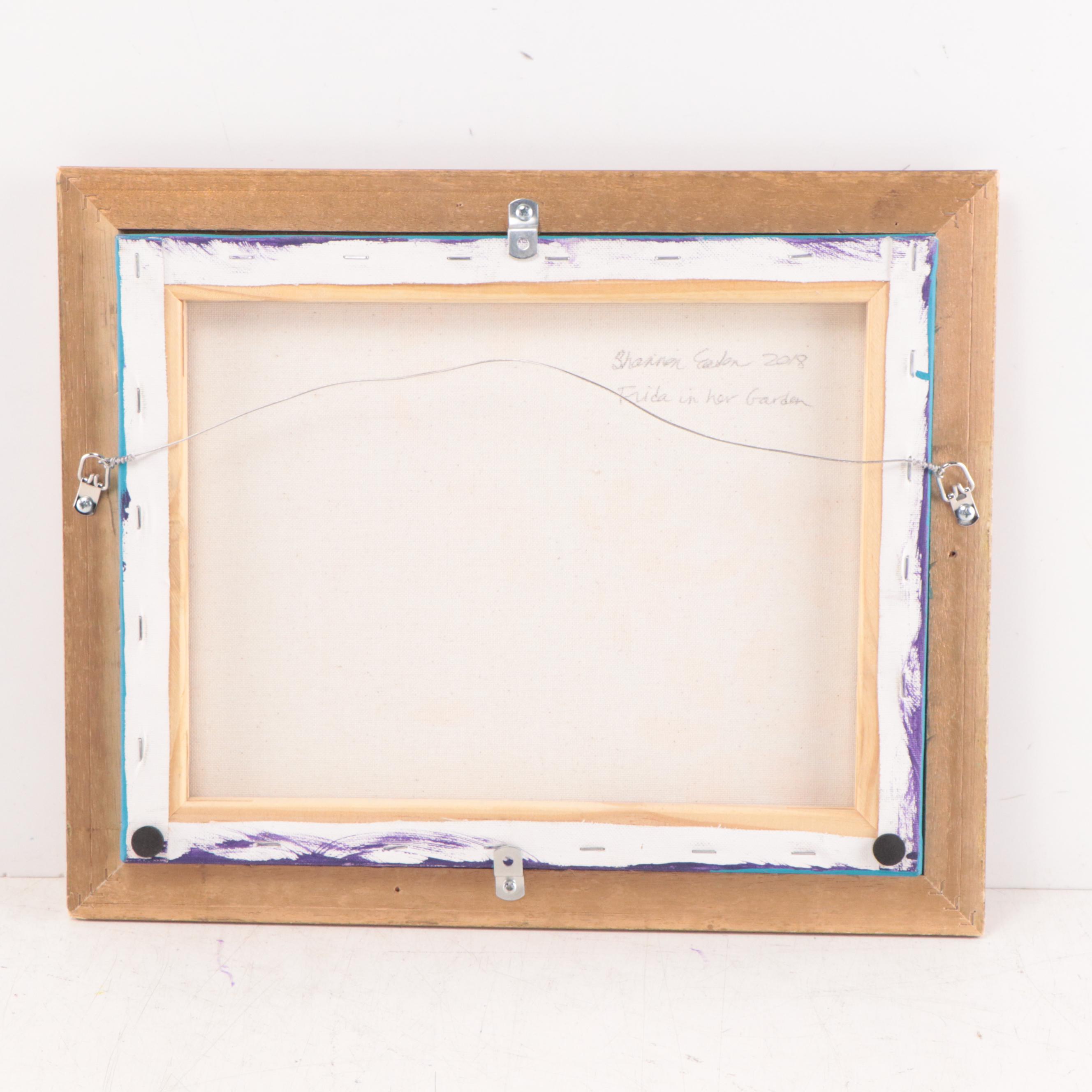 Shannon Eaton Acrylic Painting "Frida in her Garden," 2018