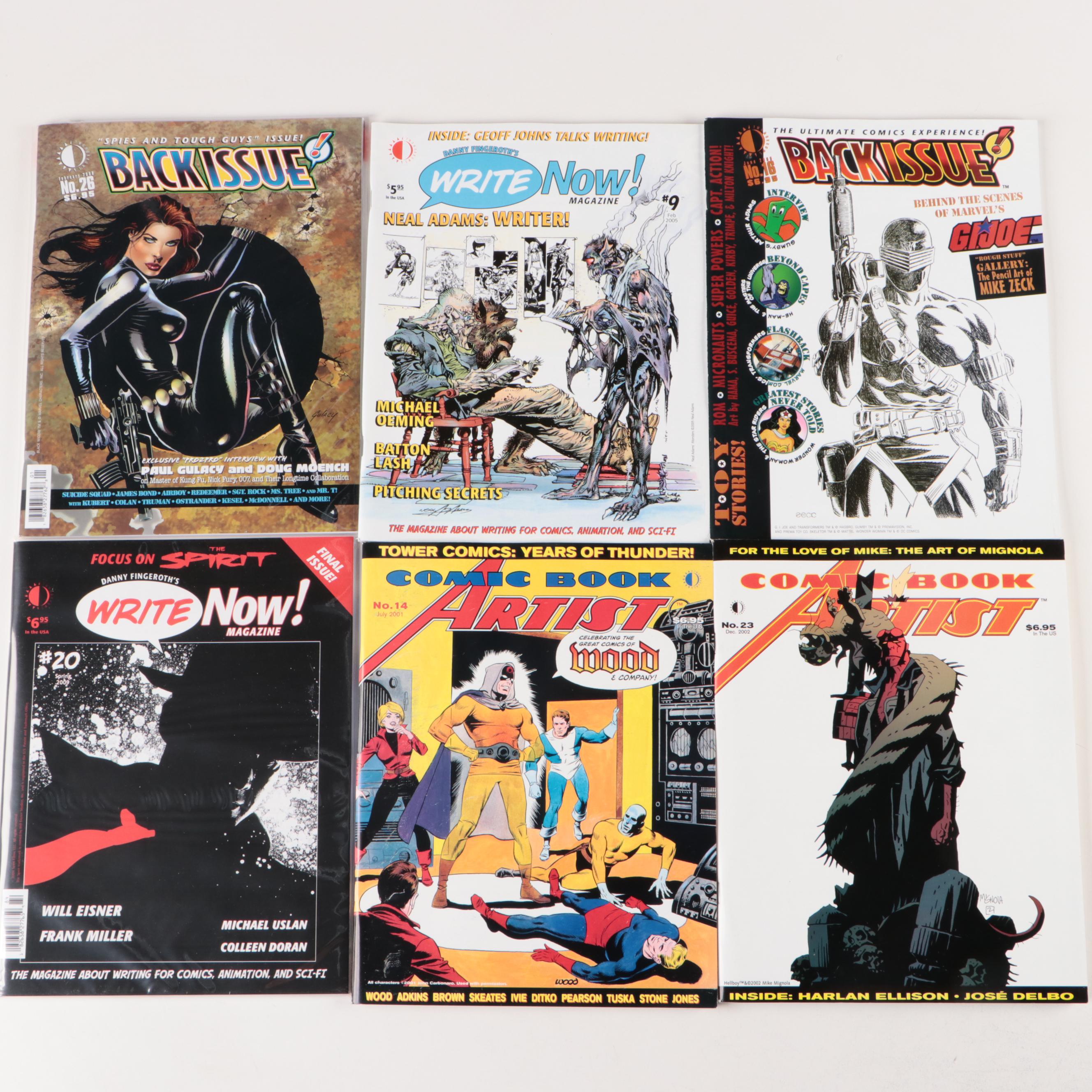 Modern Age "Write Now!", "Comic Book Artist", "Alter Ego", More Comic Magazines