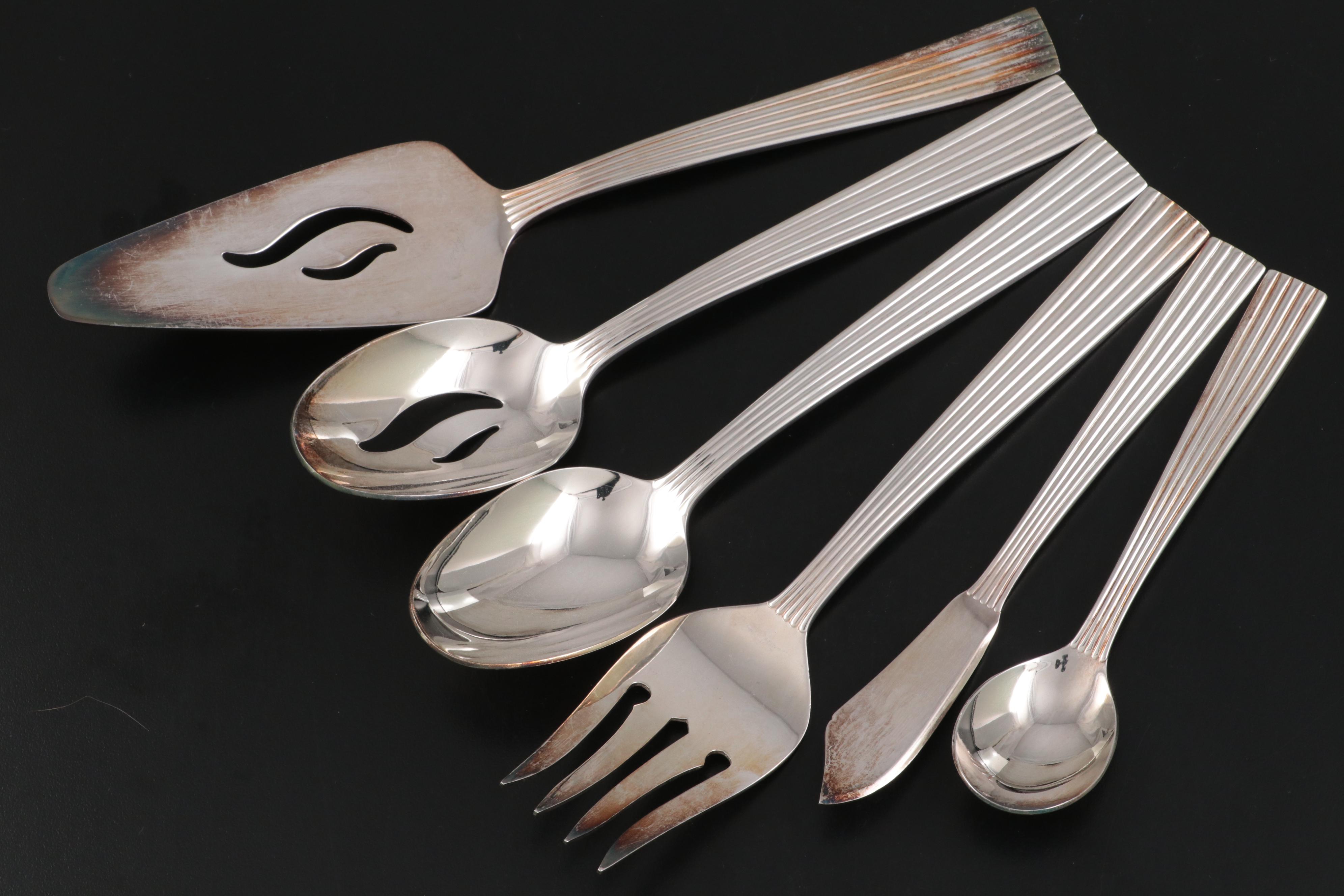 Rogers Bros Silver Plate Flatware Set for Twelve with Storage Case