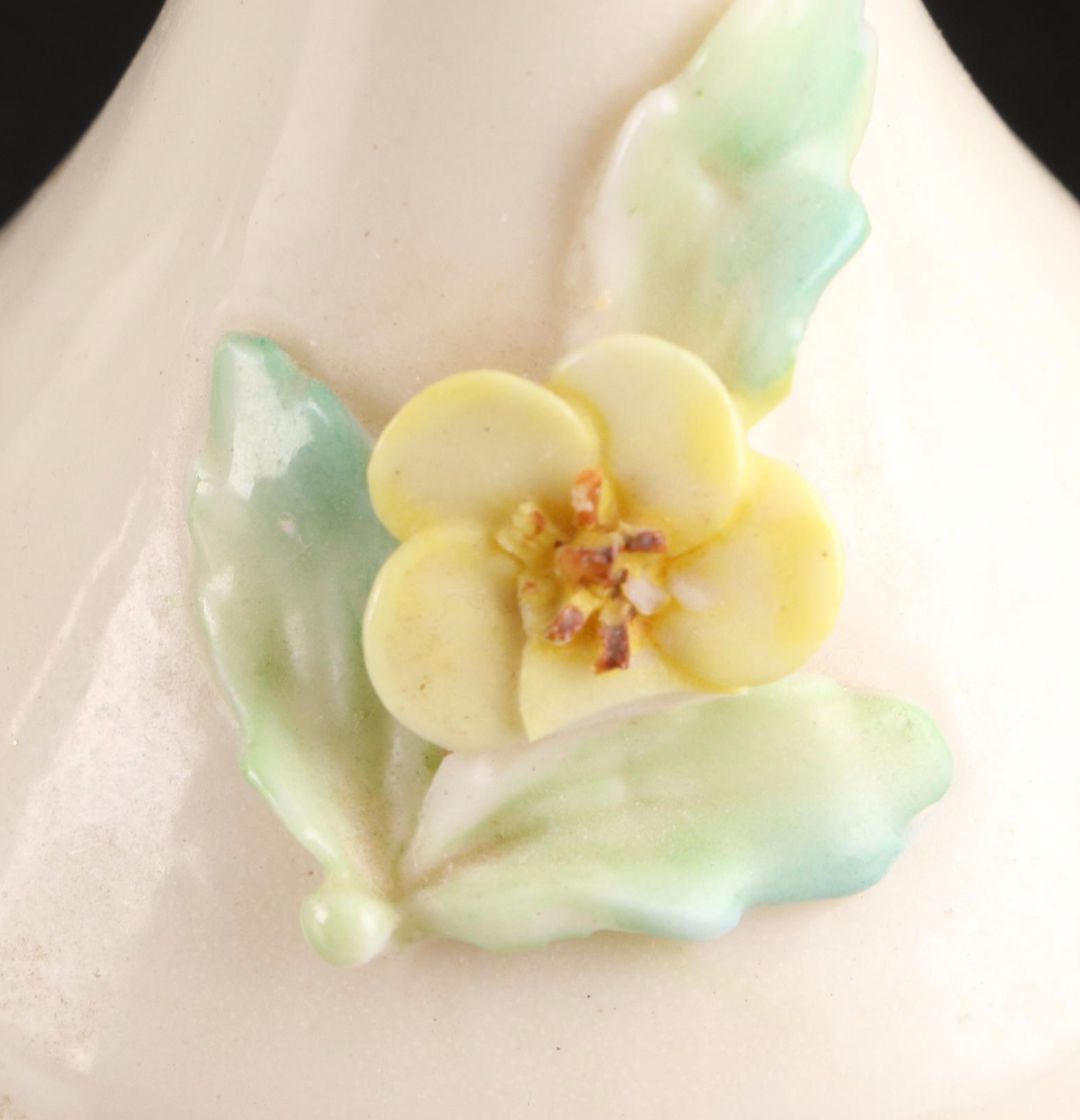 Belleek Porcelain Vases, Plate, Candle, Creamer and Holy Water Font