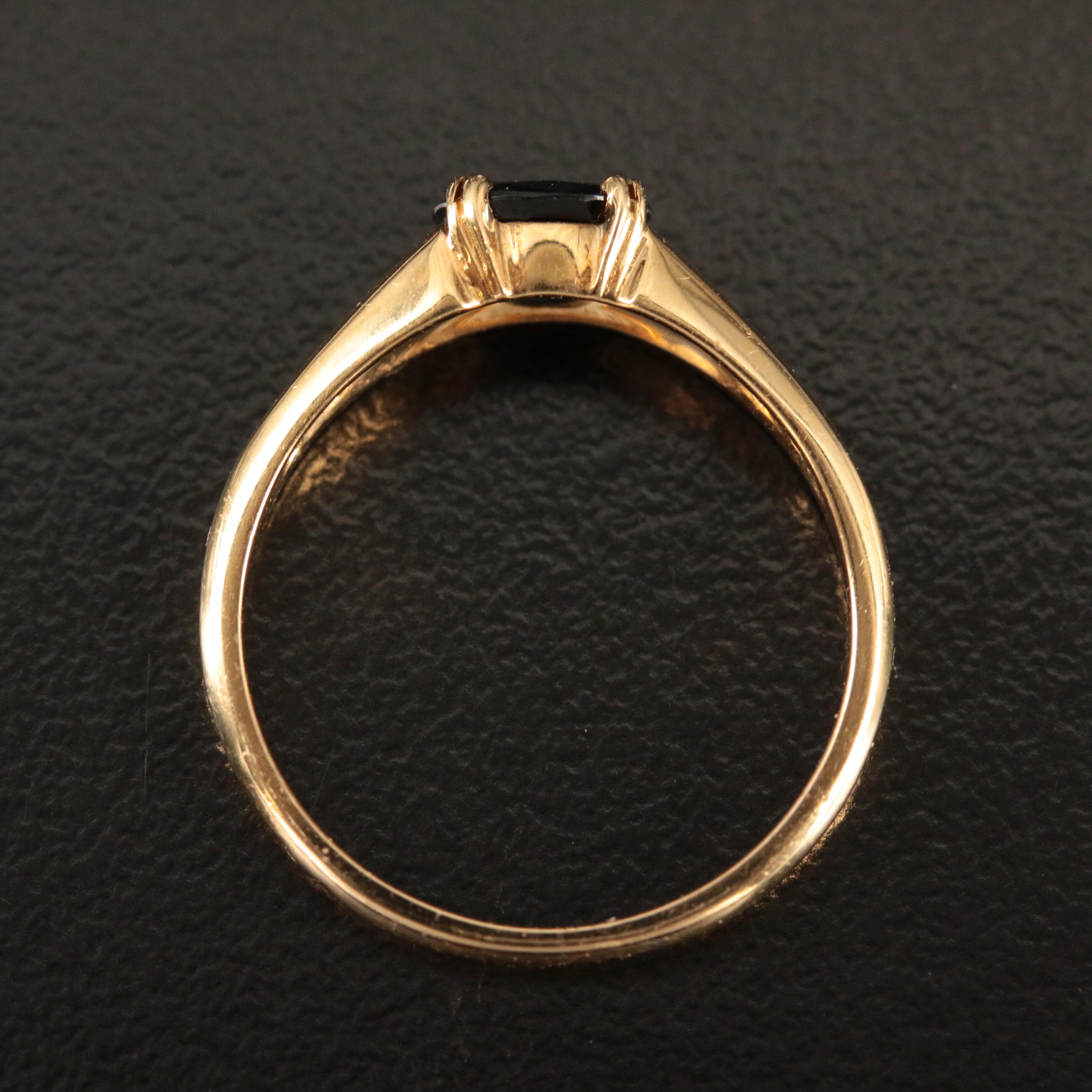 18K East-West Sapphire and Diamond Ring