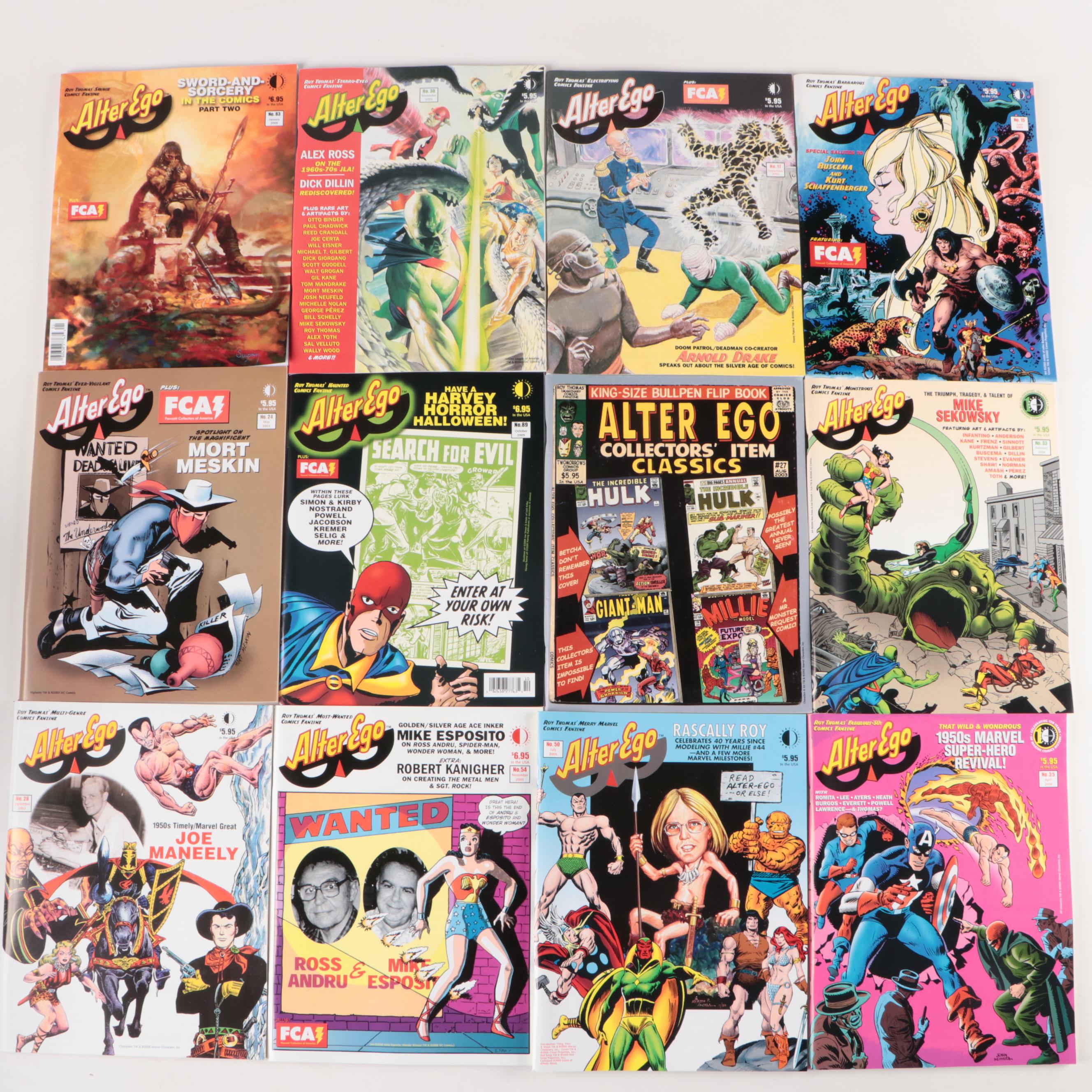 Modern Age "Comicology", "Back Issue", "Alter Ego", More Comic Book Magazines