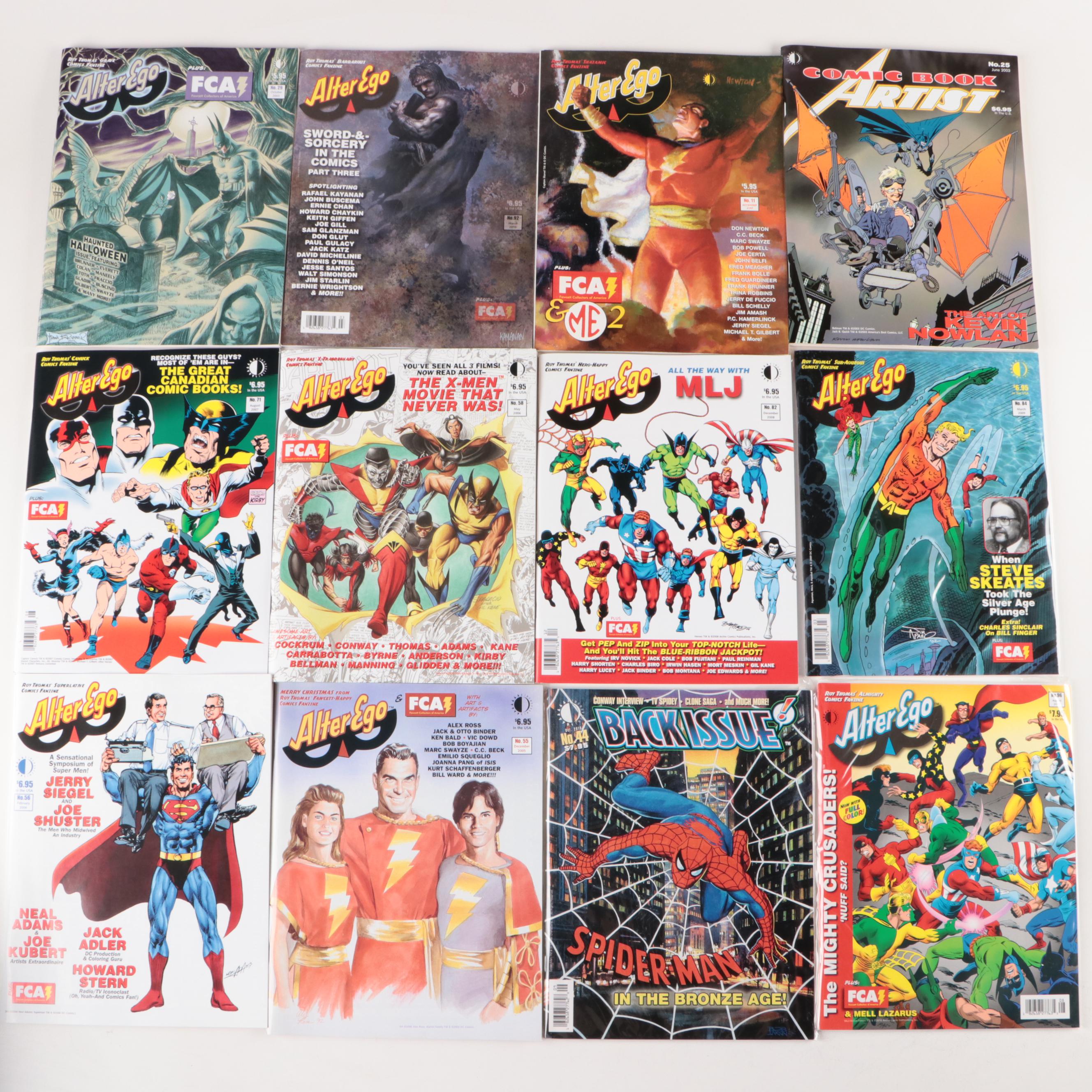 Modern Age "Comicology", "Back Issue", "Alter Ego", More Comic Book Magazines