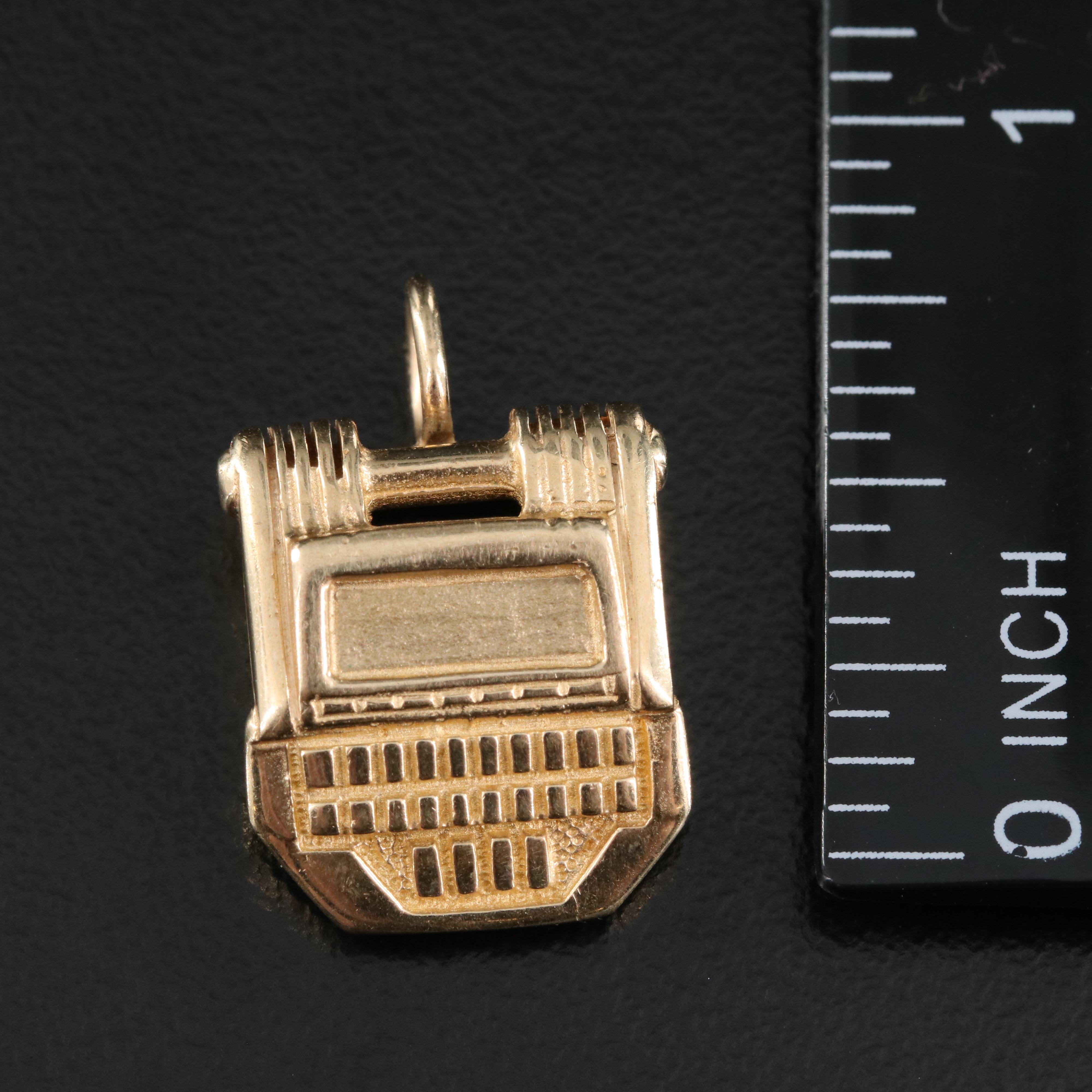 14K Stenograph Pendant
