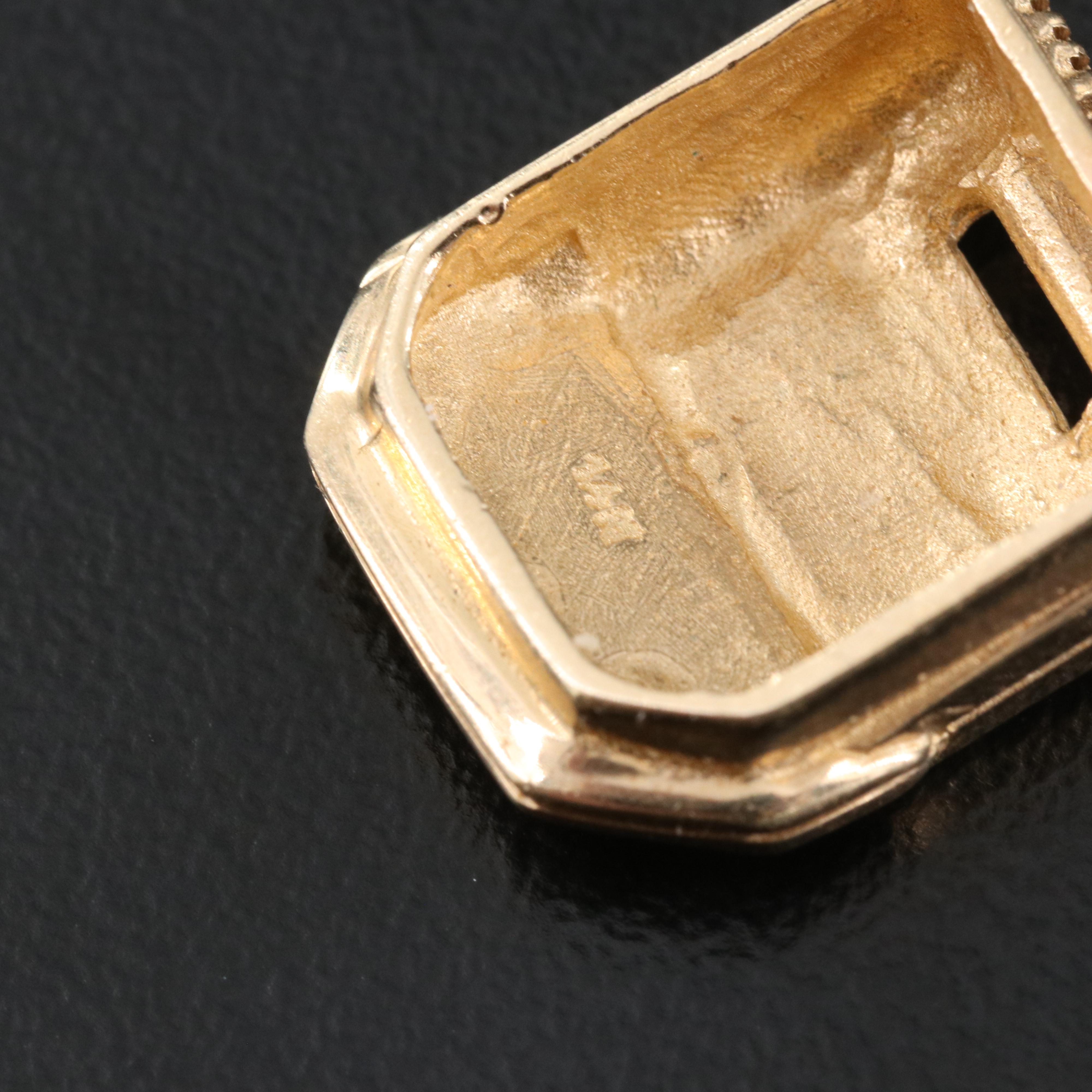 14K Stenograph Pendant