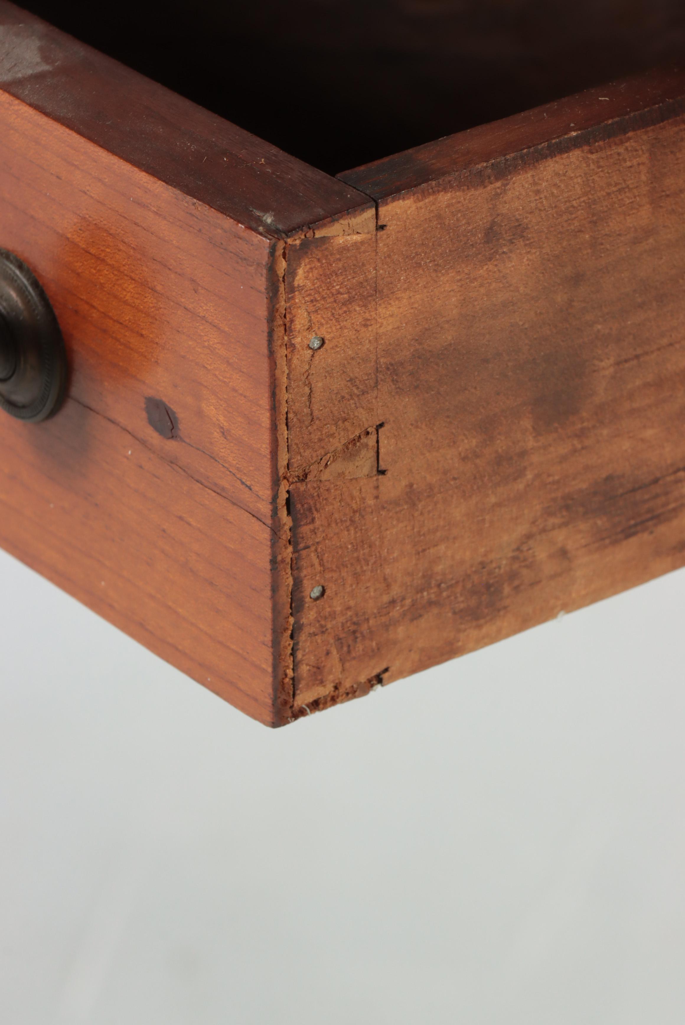 American Sheraton Style Cherry Single Drawer Side Table