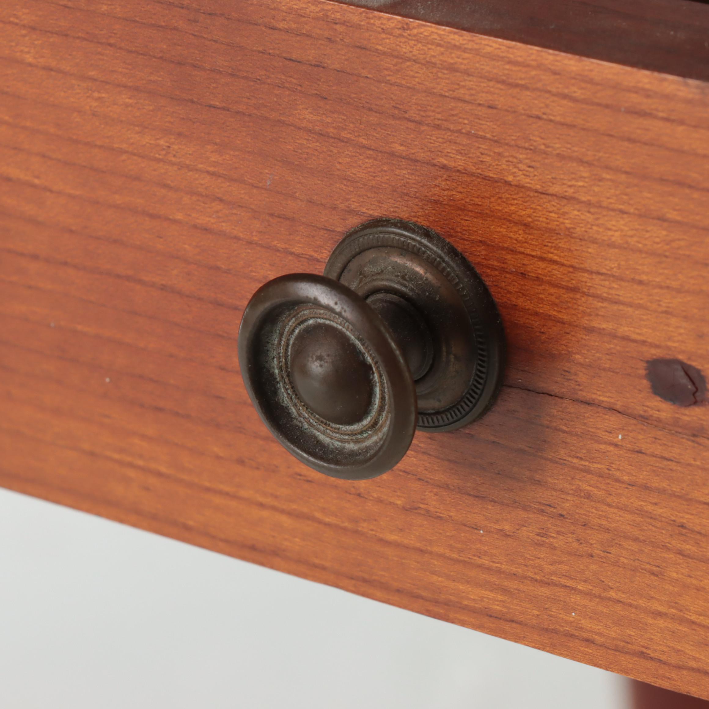 American Sheraton Style Cherry Single Drawer Side Table