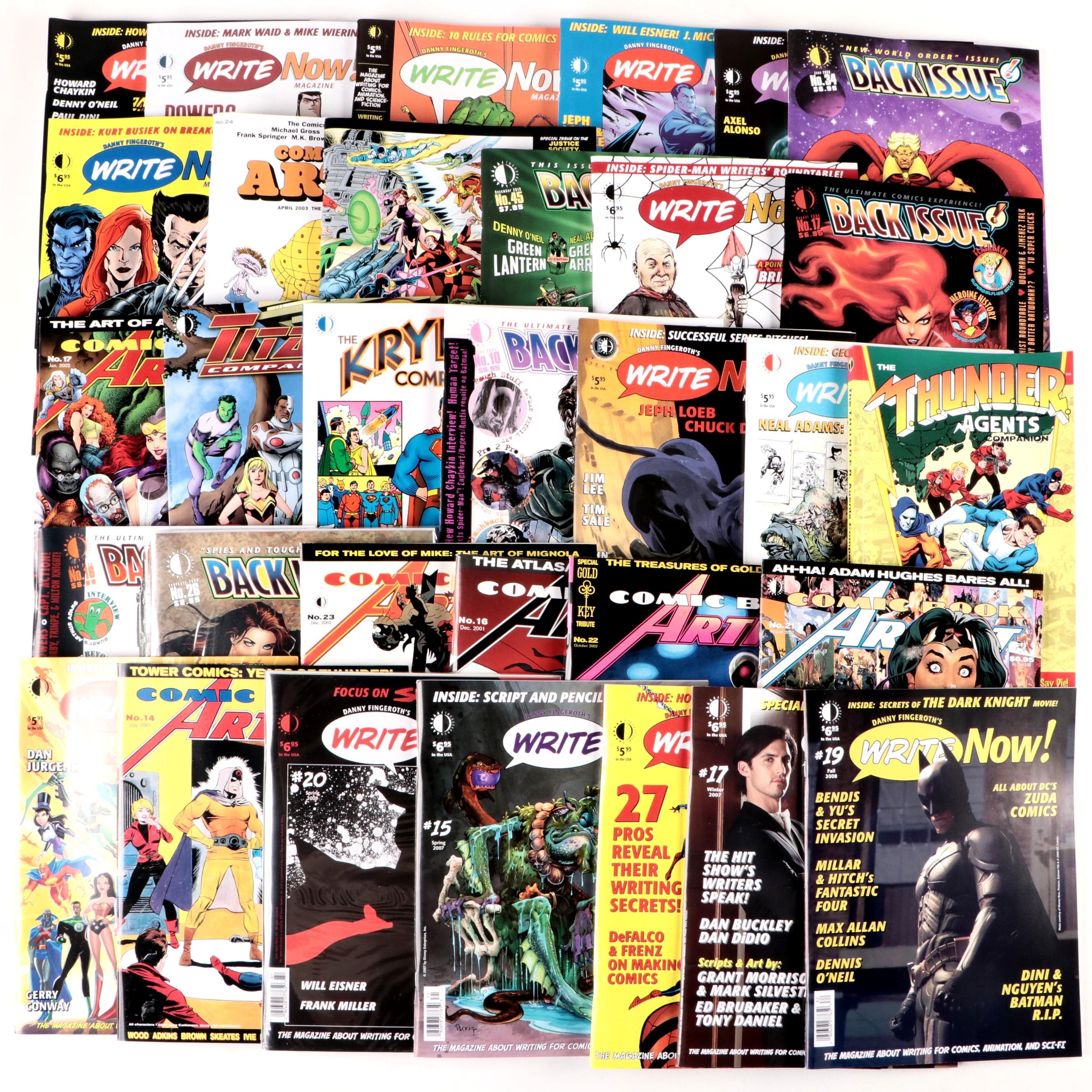 Modern Age "Write Now!", "Comic Book Artist", "Alter Ego", More Comic Magazines