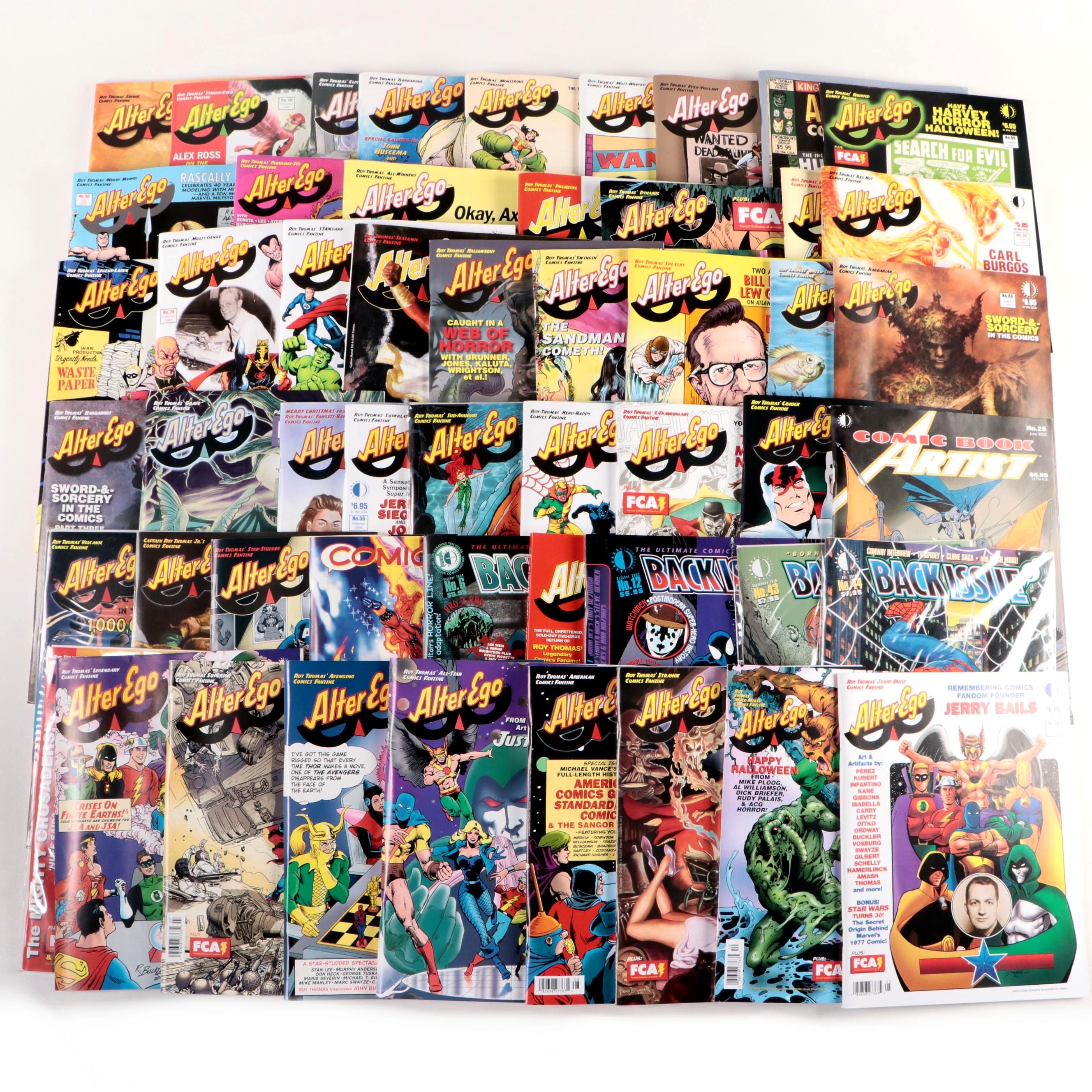 Modern Age "Comicology", "Back Issue", "Alter Ego", More Comic Book Magazines