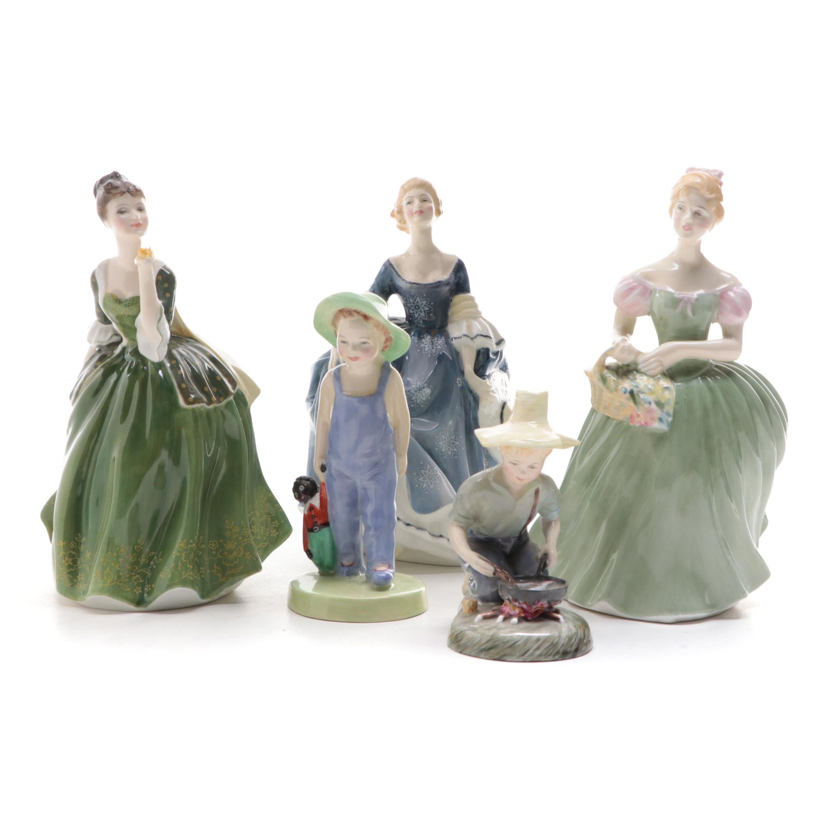 Royal Doulton "Fleur," "Hilary," and More Bone China Figurines