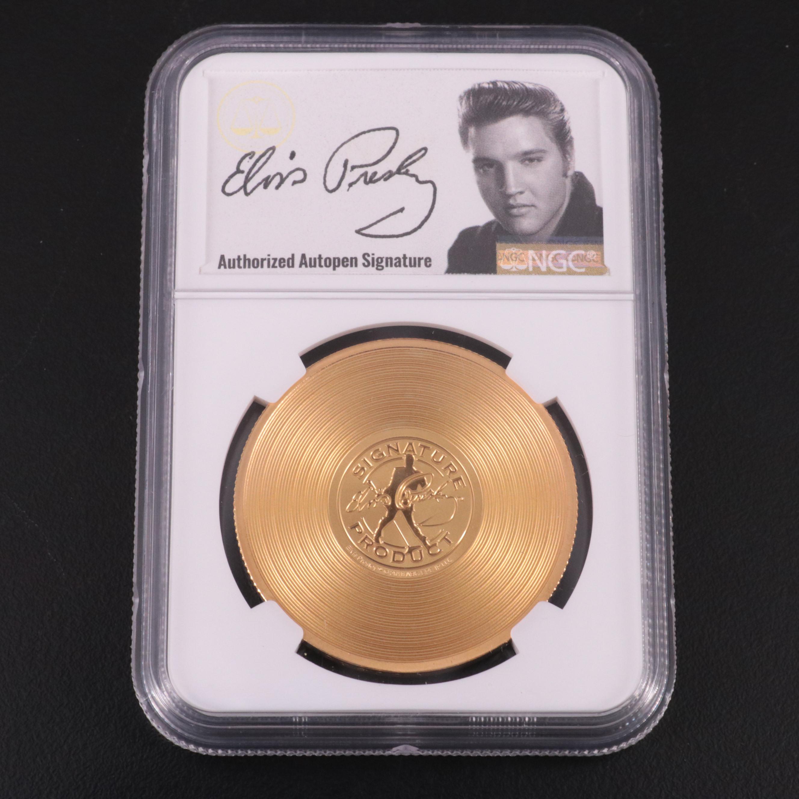 Three Elvis Themed .999 Fine Silver Rounds