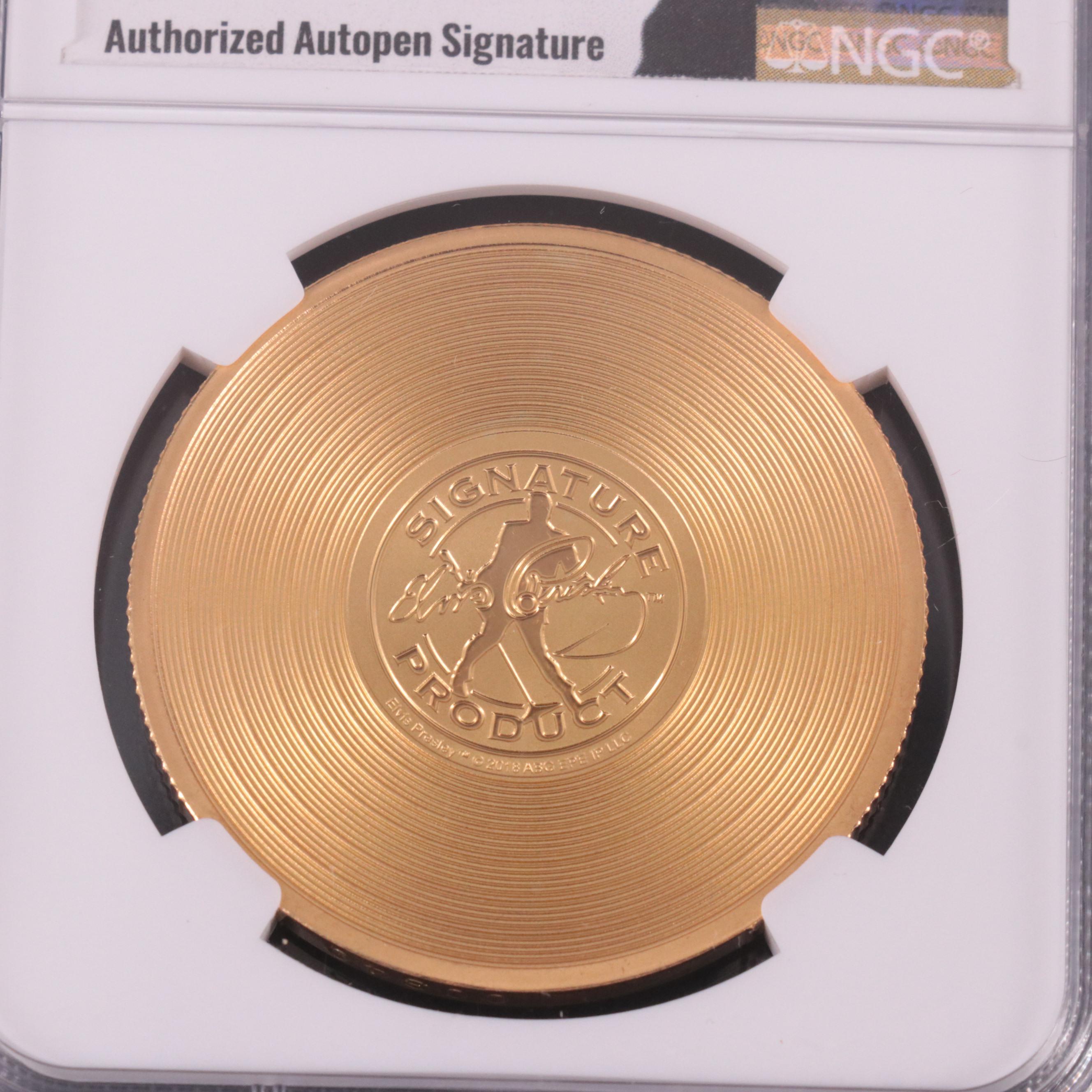 Three Elvis Themed .999 Fine Silver Rounds