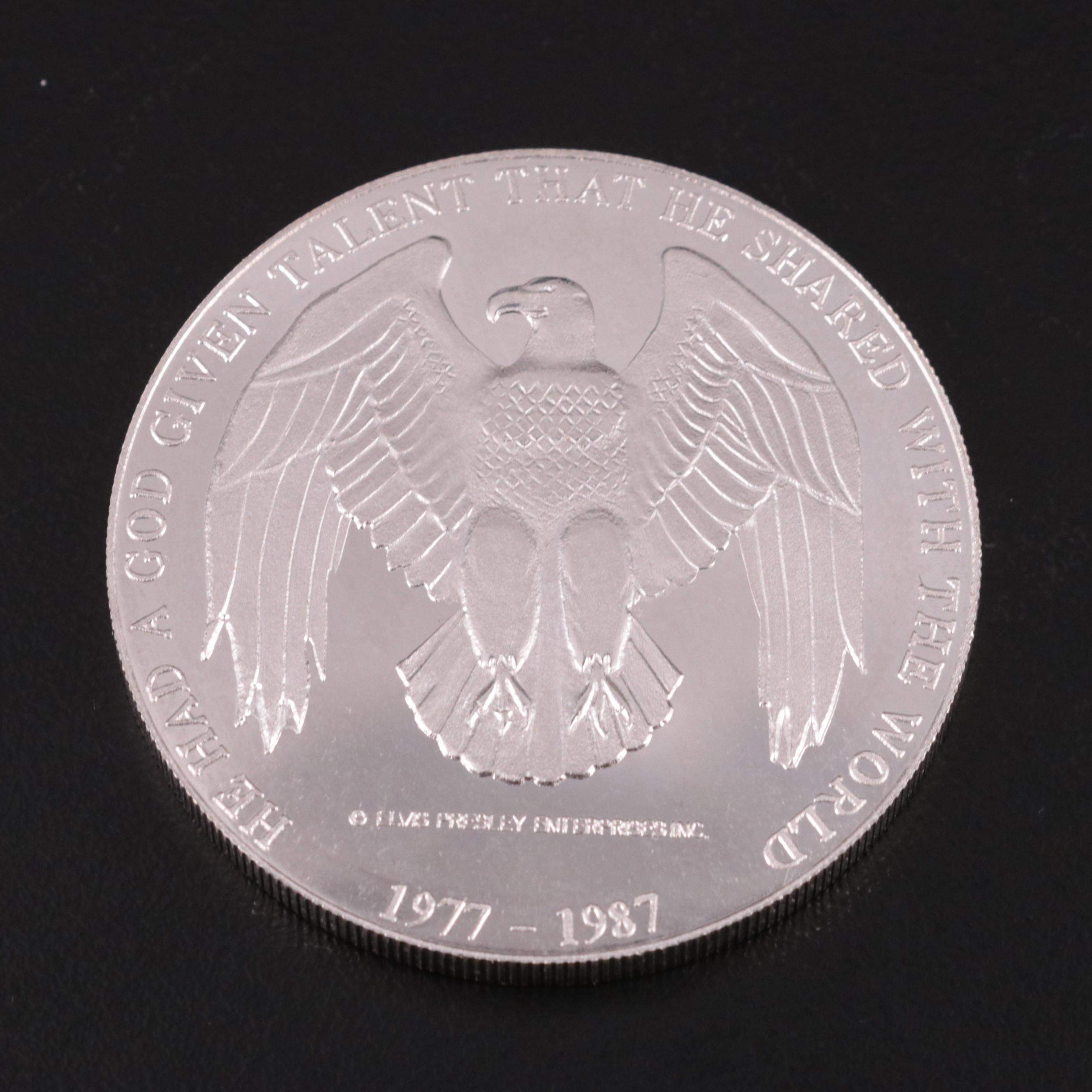 Three Elvis Themed .999 Fine Silver Rounds