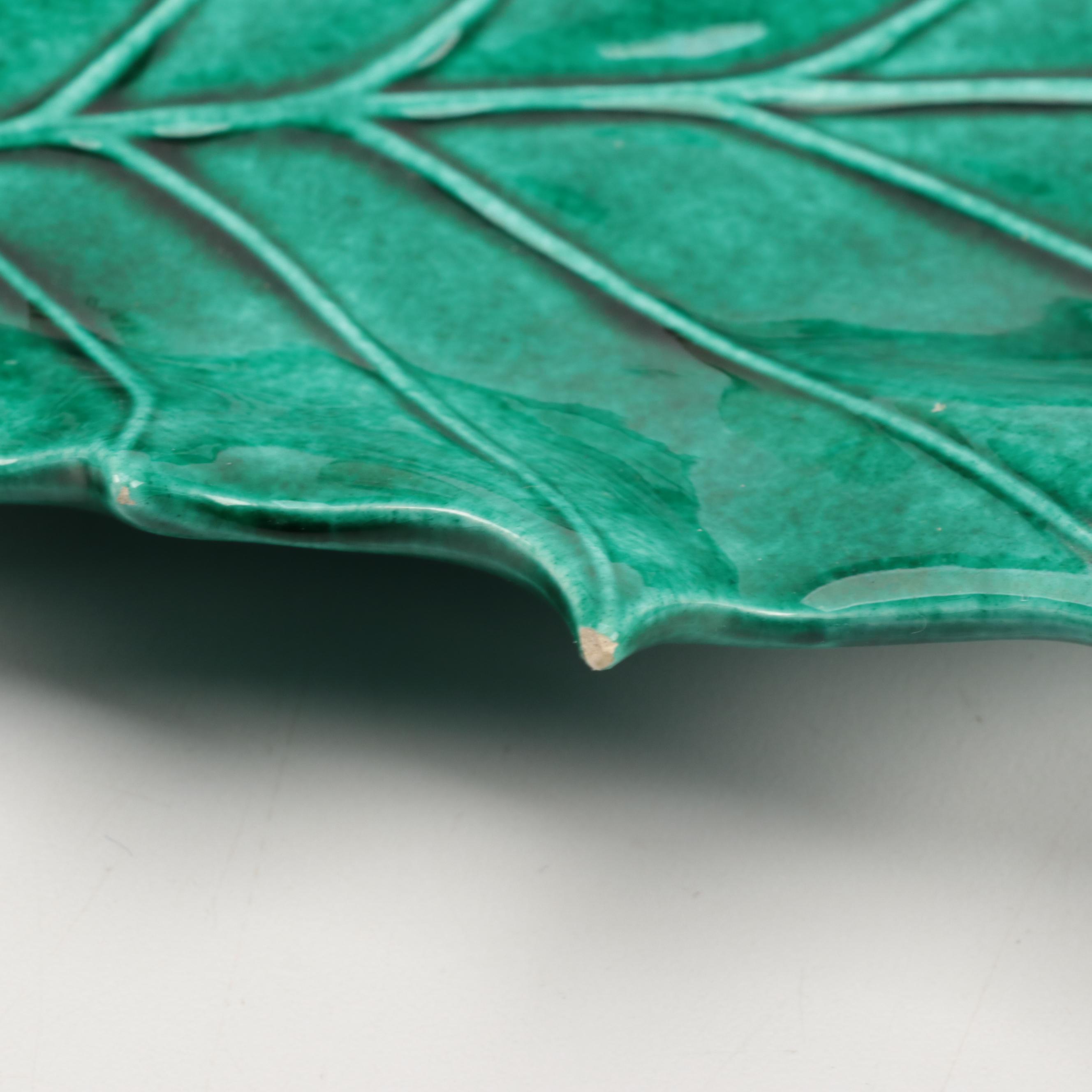 Holland Mold Mistletoe Dish with Metal Snowman and Other Christmas Décor