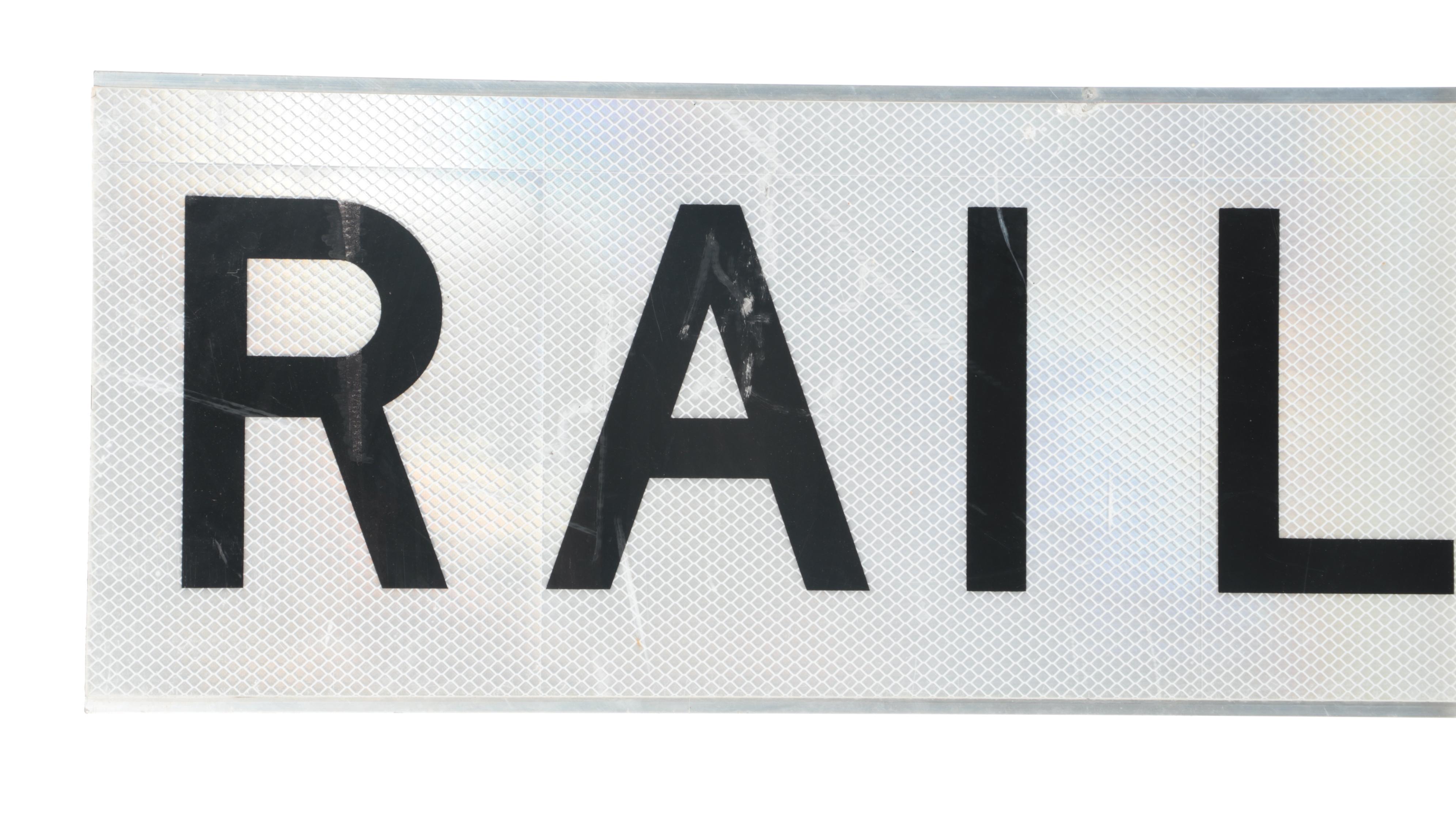 Reflective Railroad Crossing Sign