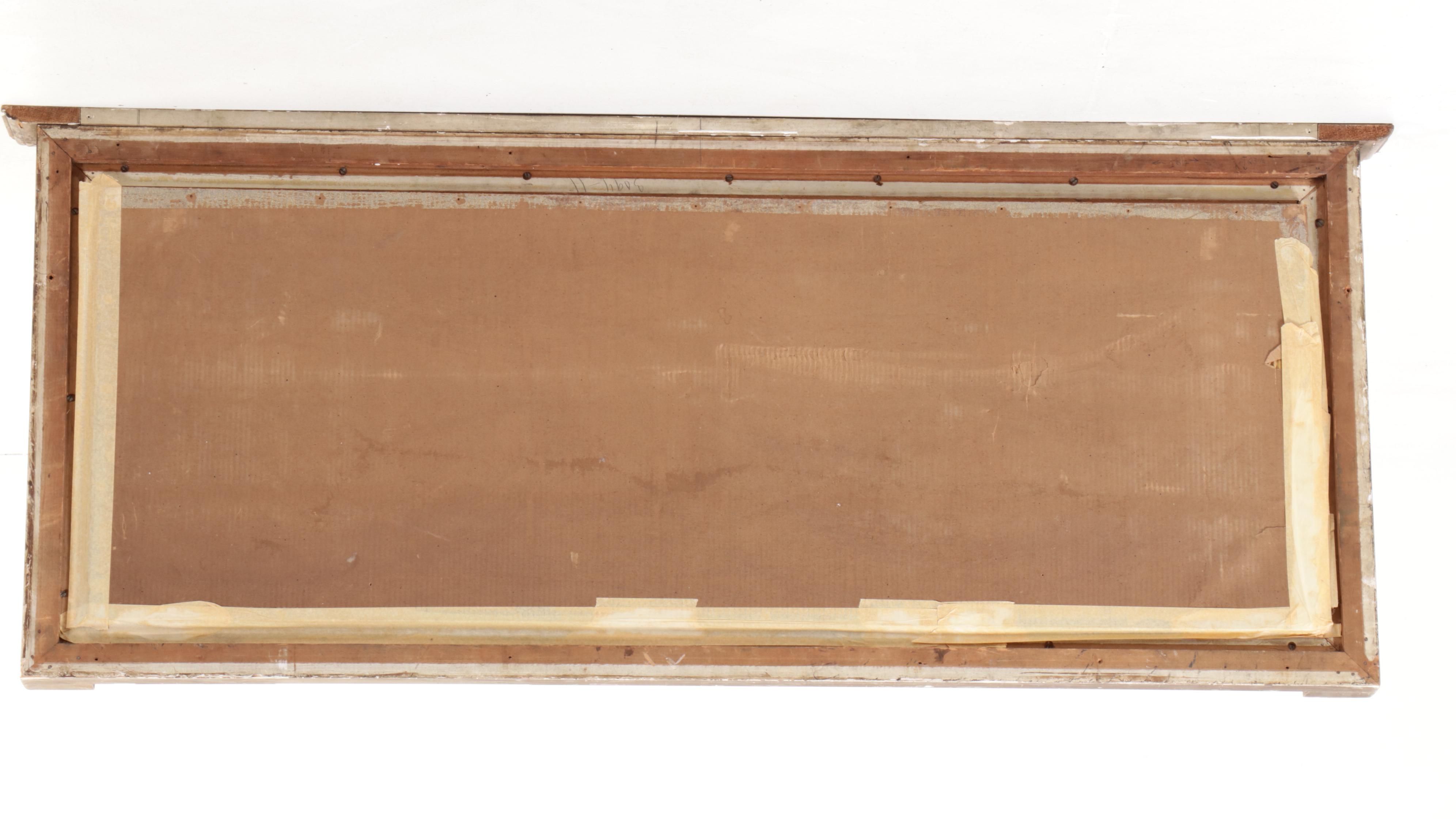 American Empire Revival Giltwood Overmantel Mirror, Late 19th/Early 20th Century