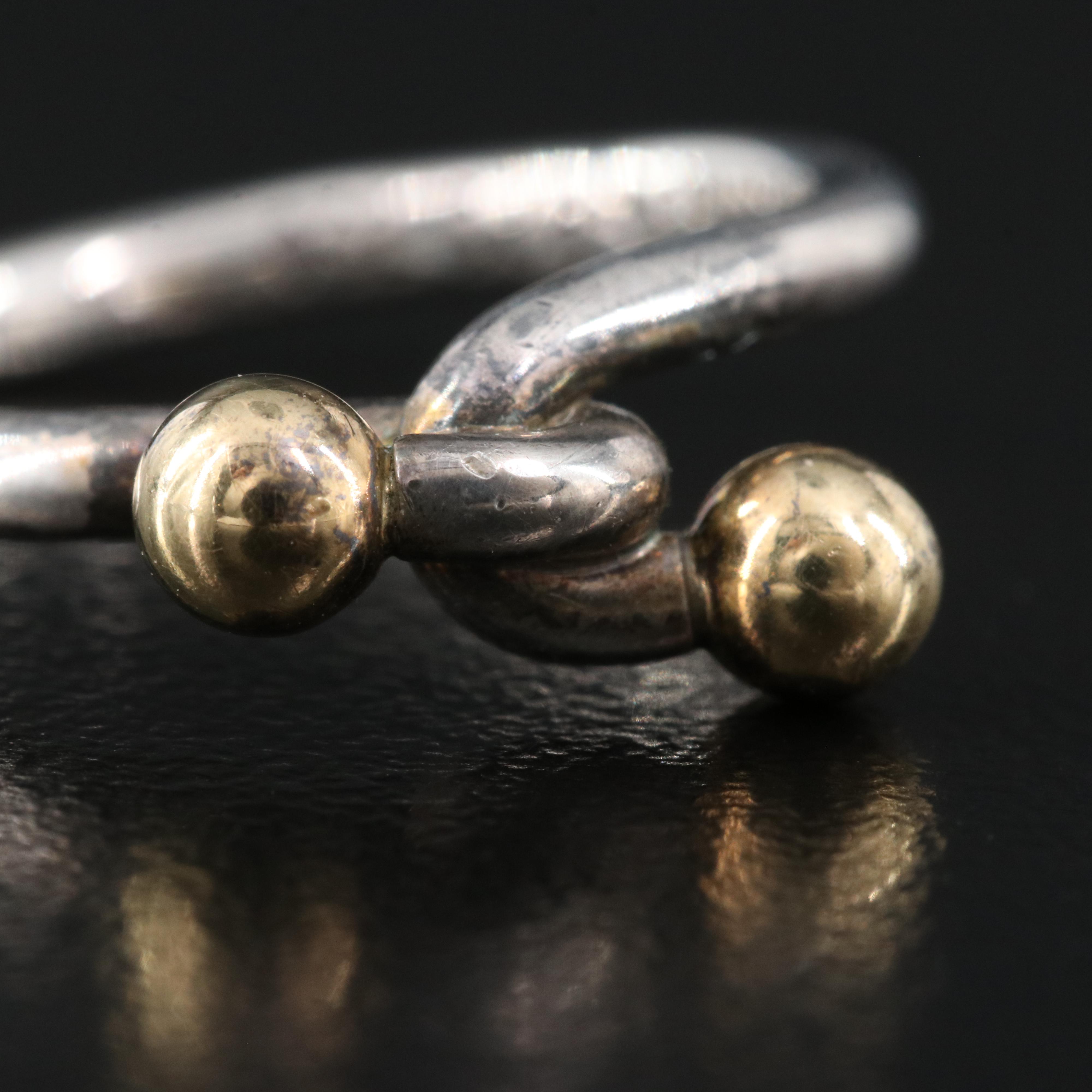 Tiffany & Co. Sterling Ring with 18K Beads