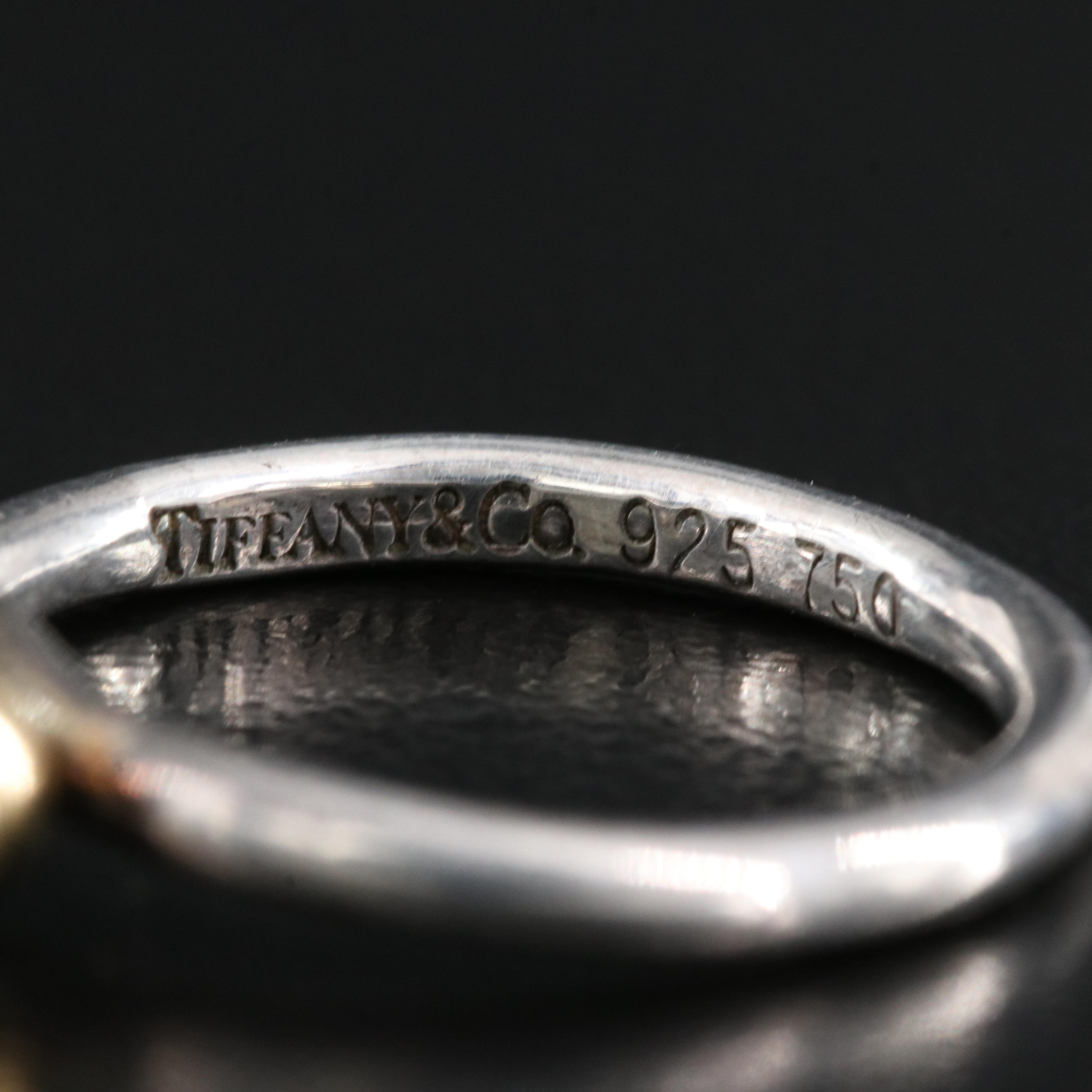Tiffany & Co. Sterling Ring with 18K Beads