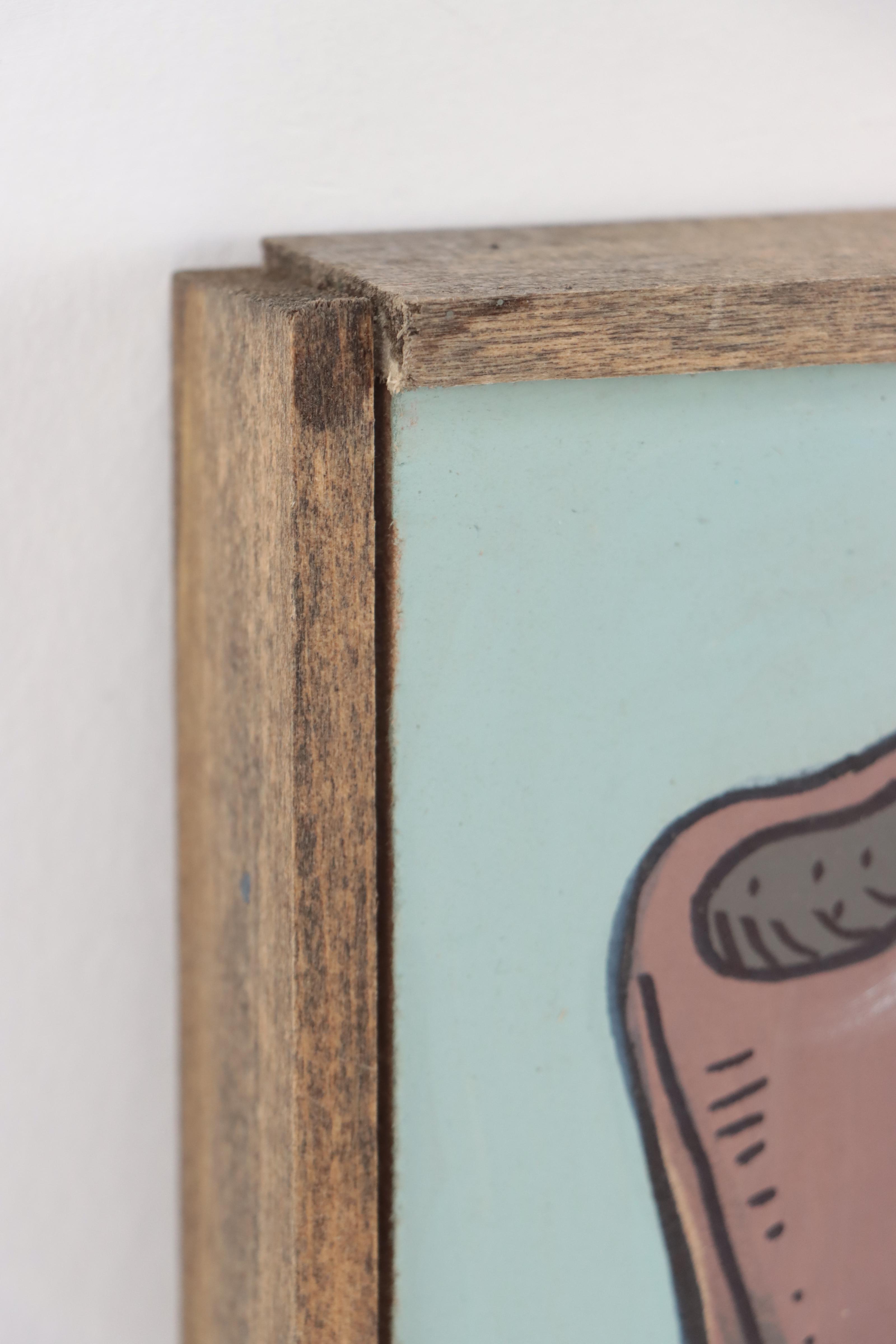 Aaron Wooten Mixed Media Painting "Cowboy from Marcy Watson," 2023