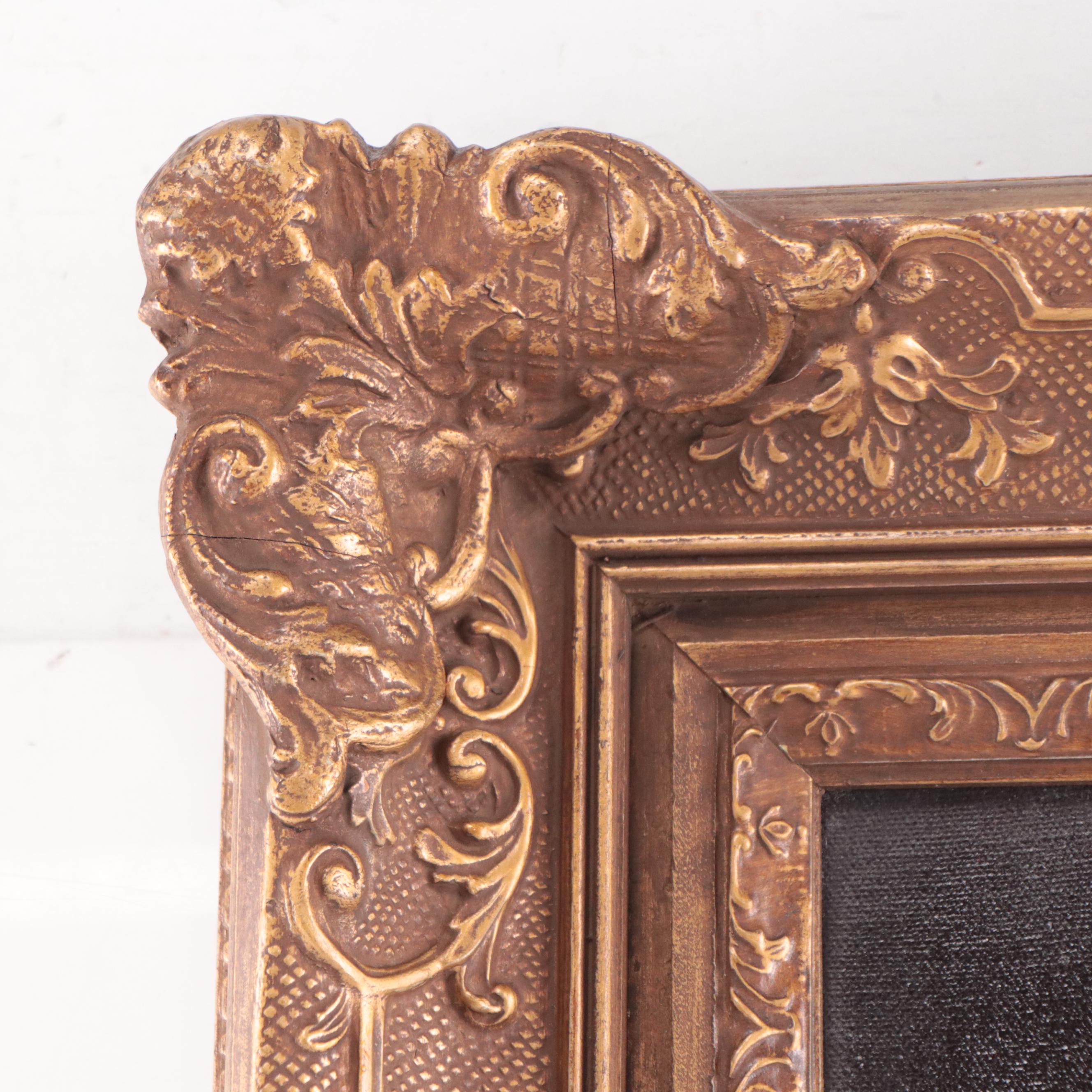 Myra Kapica Portrait Oil Painting of Girl with Cat and Flowers, 1969