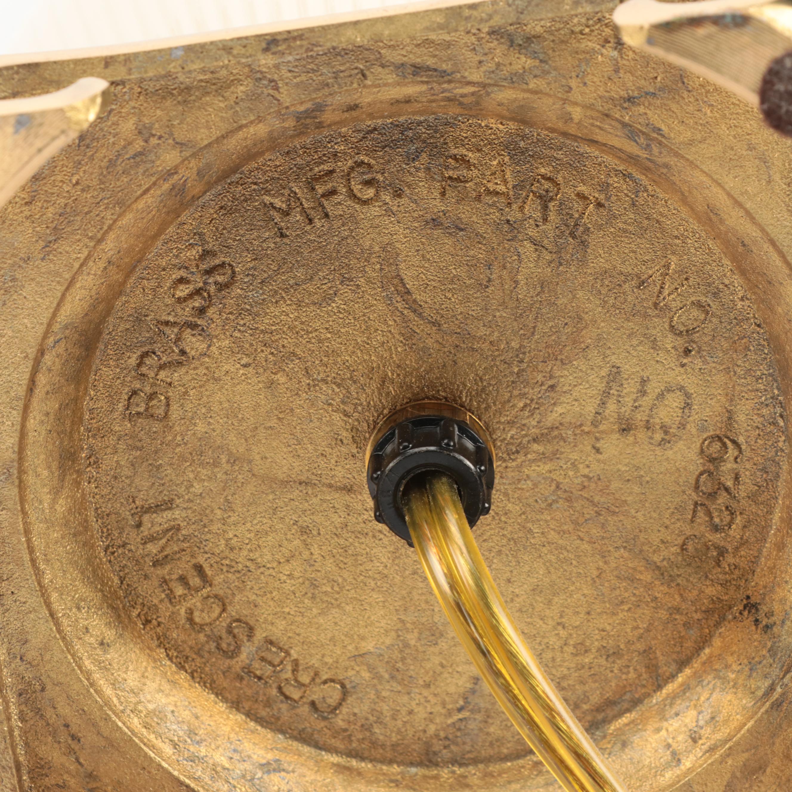 Lenox Ceramic and Brass Electric Table Lamps