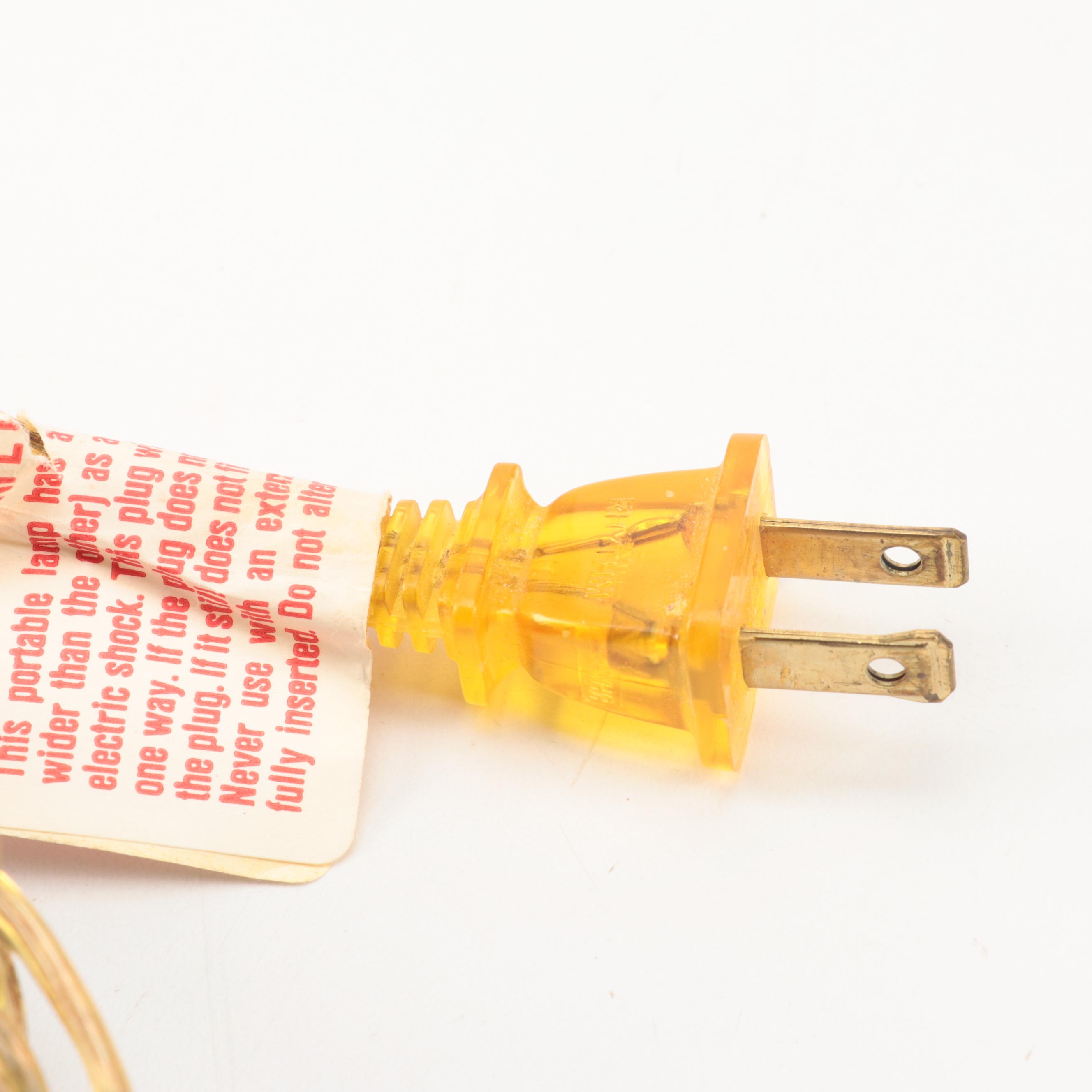 Lenox Ceramic and Brass Electric Table Lamps