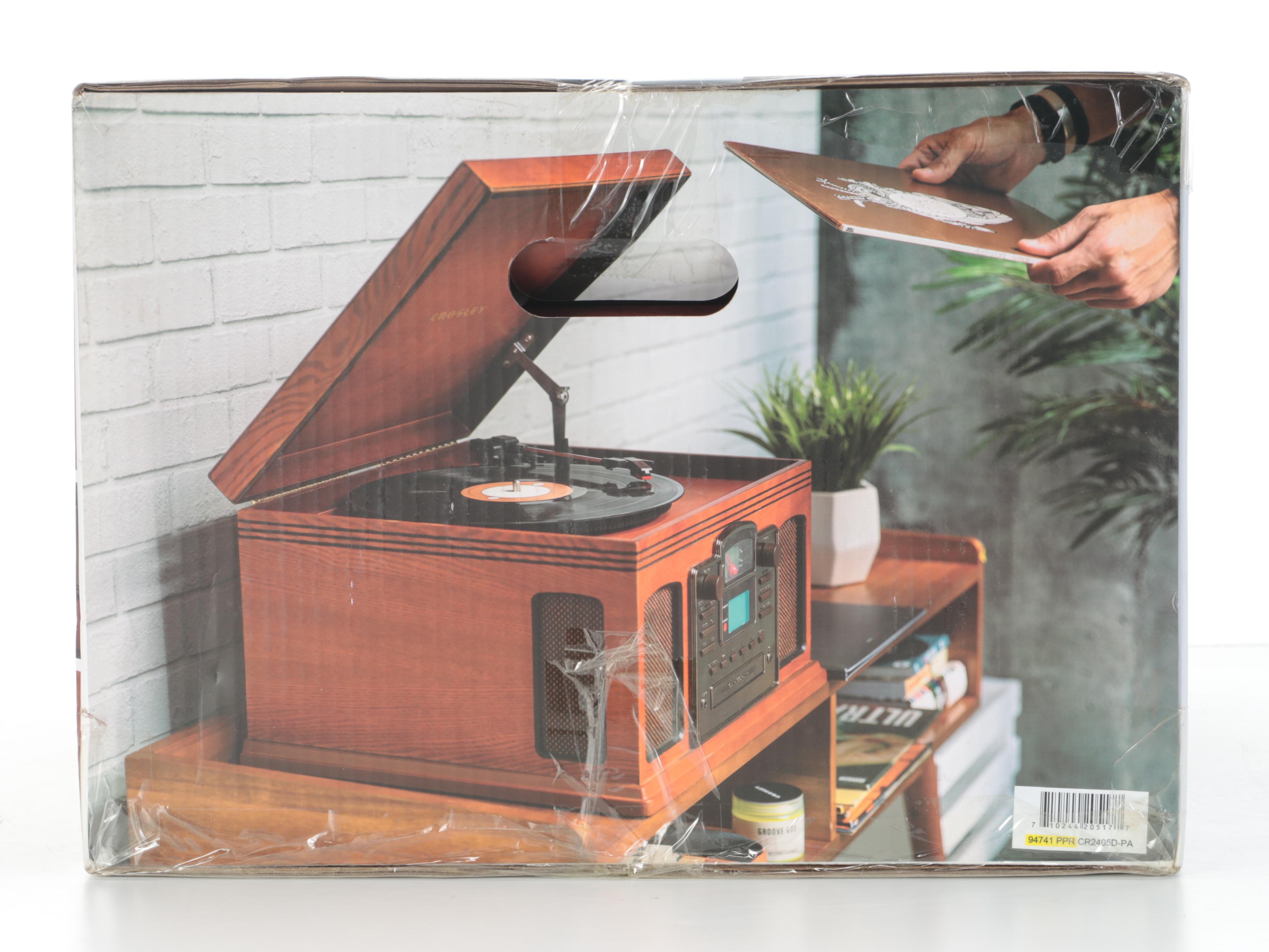 Crosley Combination Radio, LP/Cassette Deck With CD Recorder