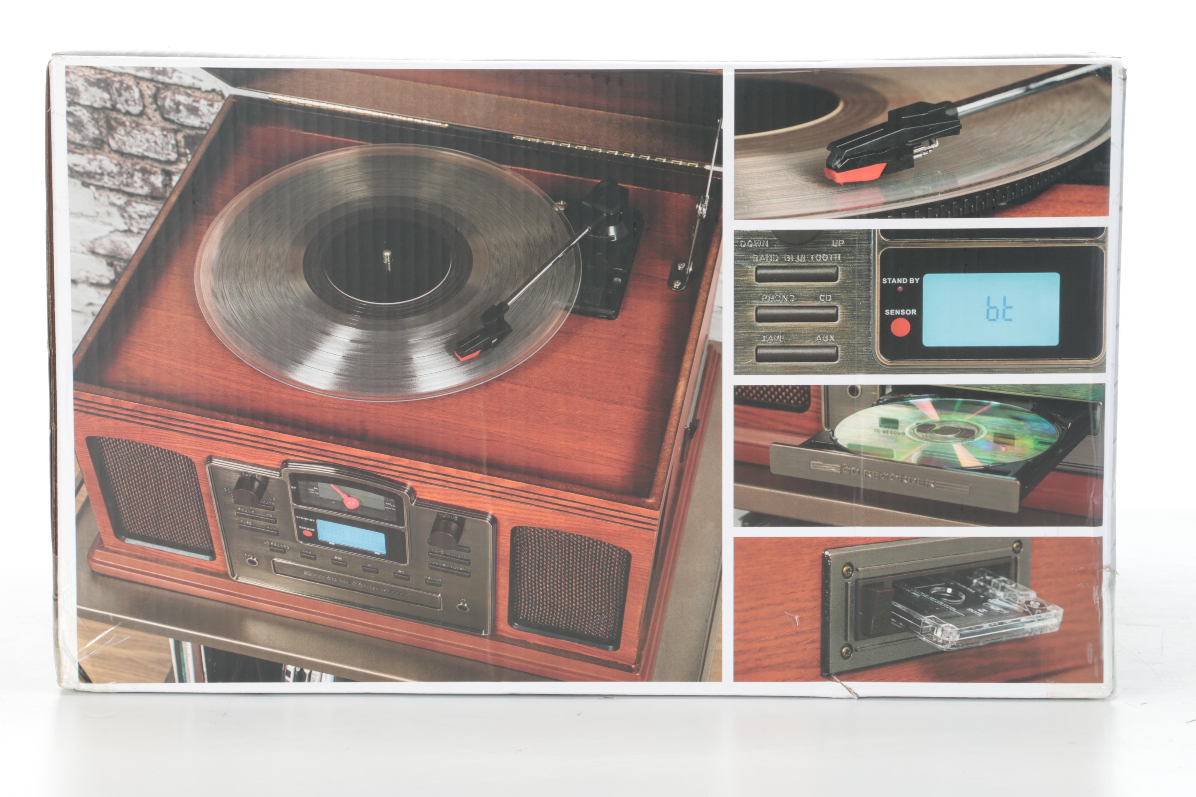 Crosley Combination Radio, LP/Cassette Deck With CD Recorder