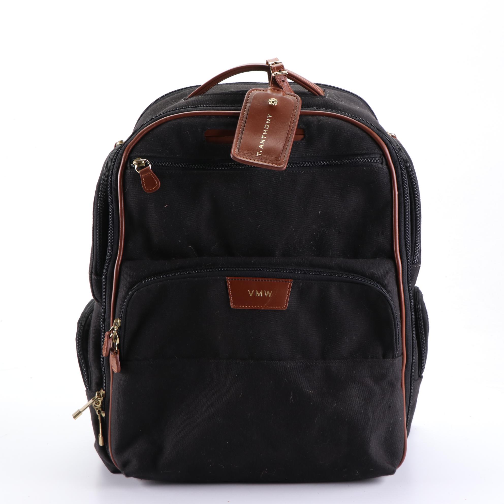 T. Anthony Trolley 22" Suitcase, Backpack Suitcase and Toiletry Case in Canvas