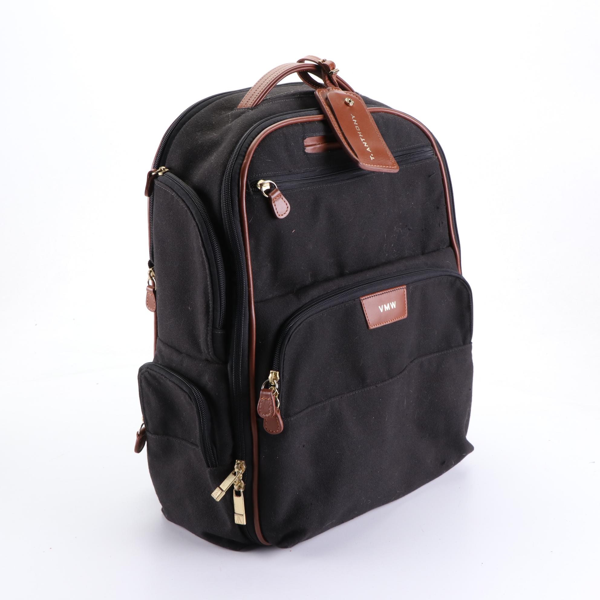 T. Anthony Trolley 22" Suitcase, Backpack Suitcase and Toiletry Case in Canvas