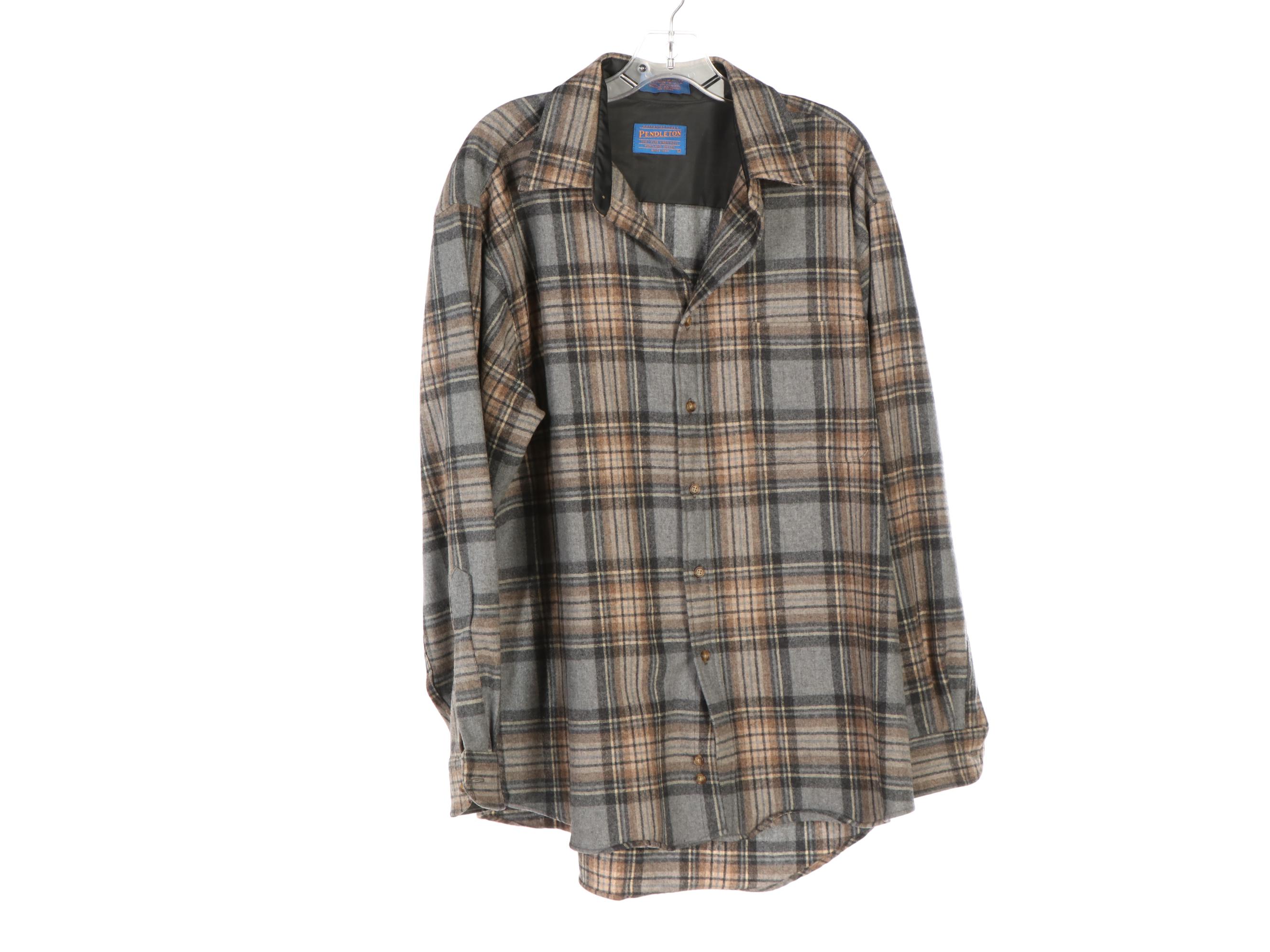 Men's Pendleton Wool Board Shirt and Wool Plaid Shirt Jackets