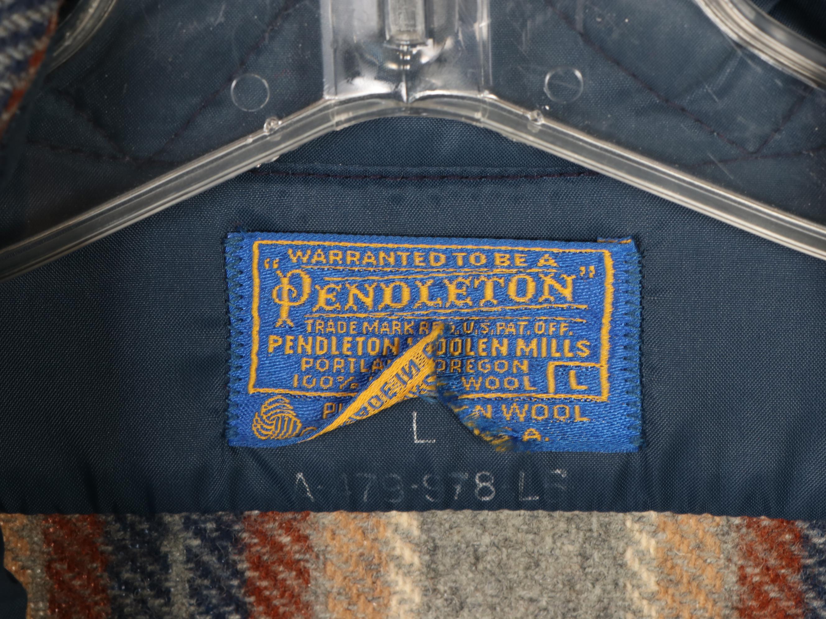 Men's Pendleton Wool Board Shirt and Wool Plaid Shirt Jackets