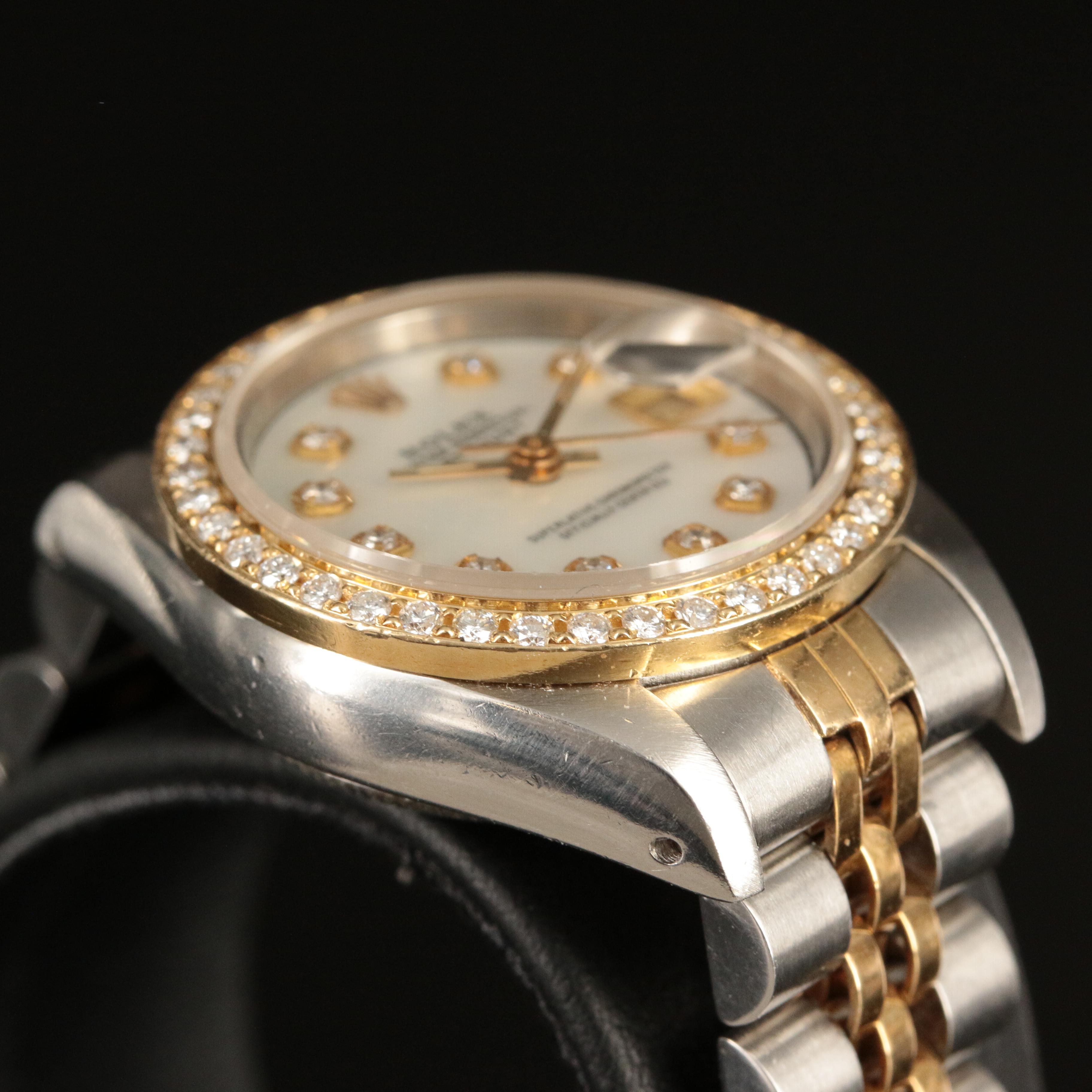 1989 Rolex Oyster Perpetual Diamond Datejust Automatic Watch