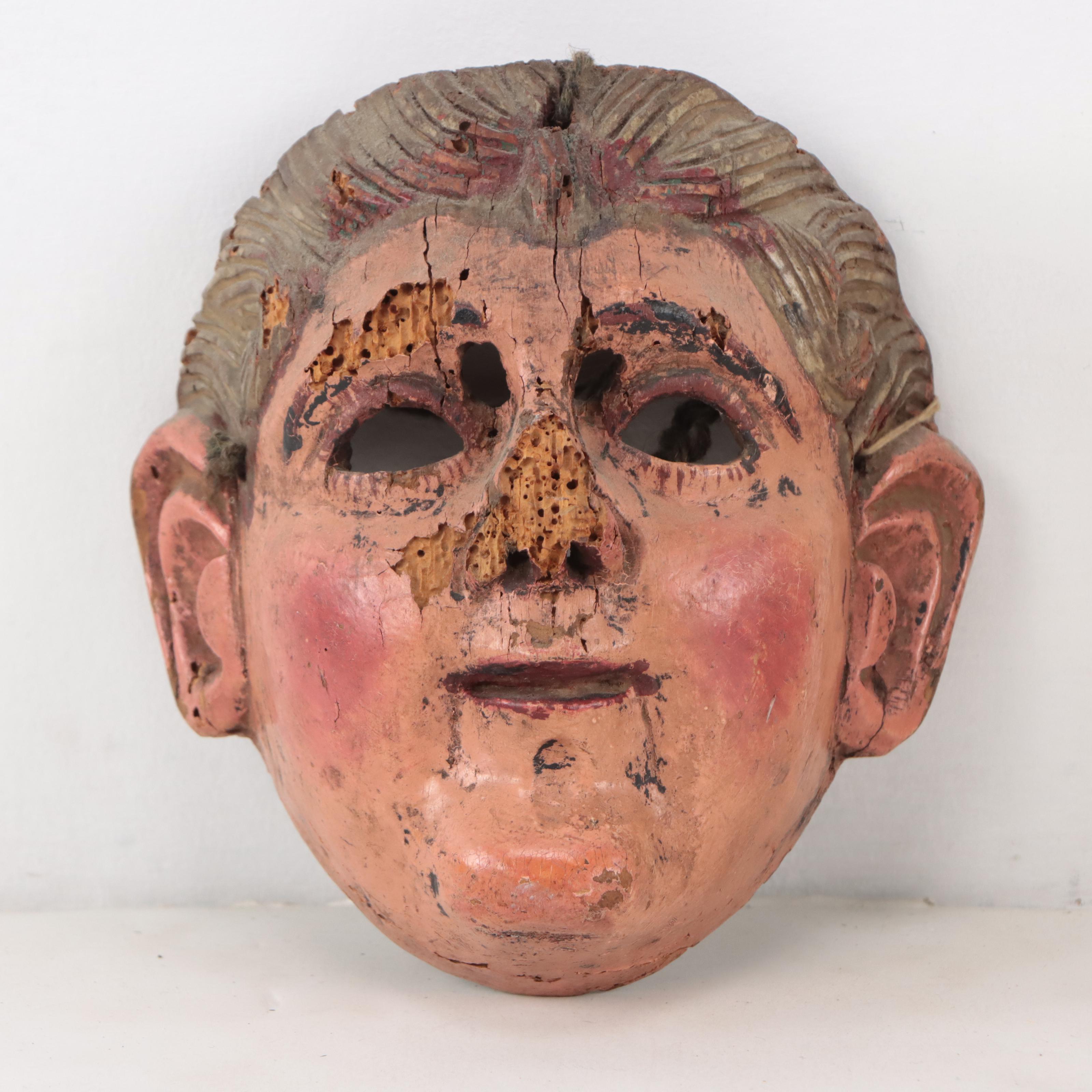 Latin American Carved Wood Masks
