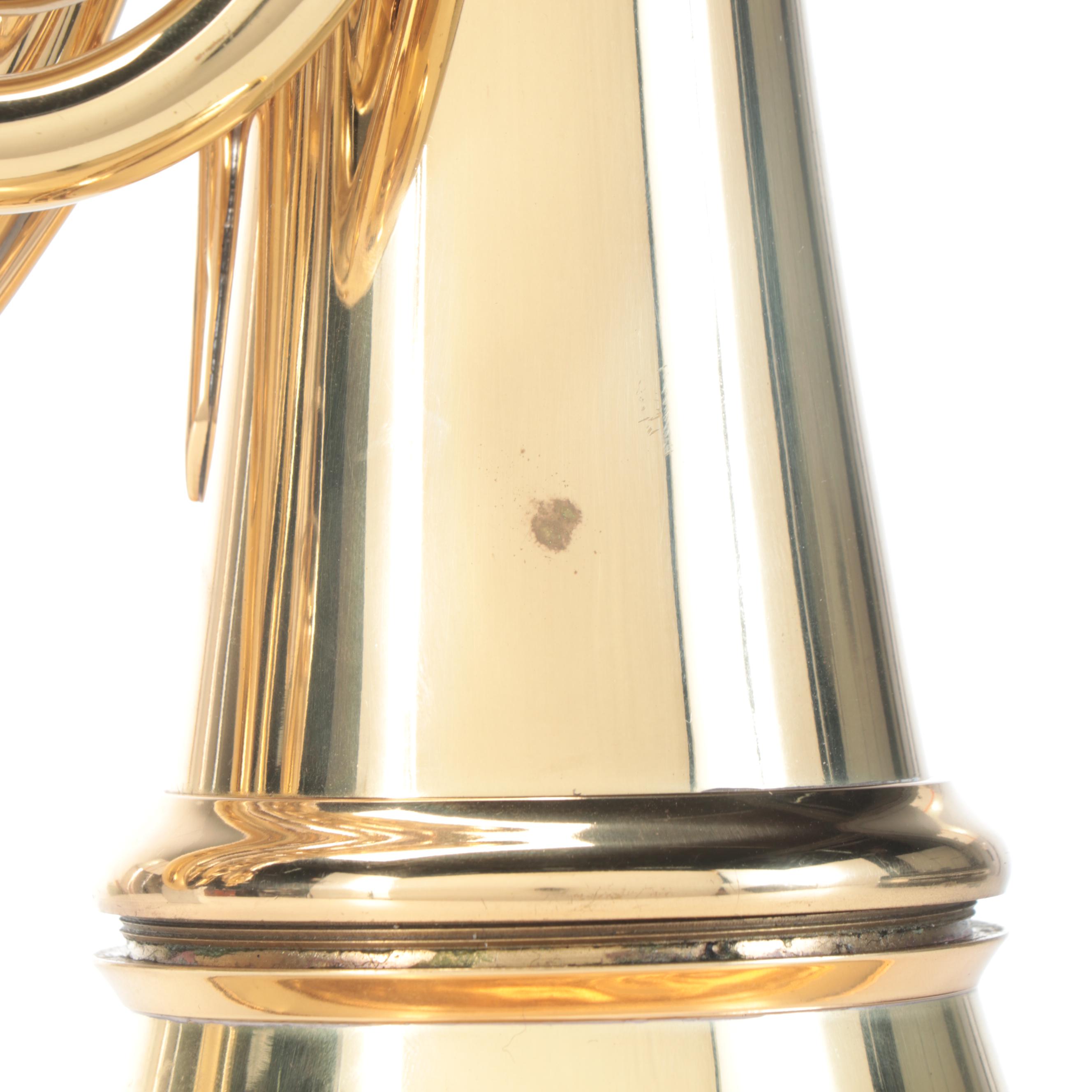 Brass French Horn with Case