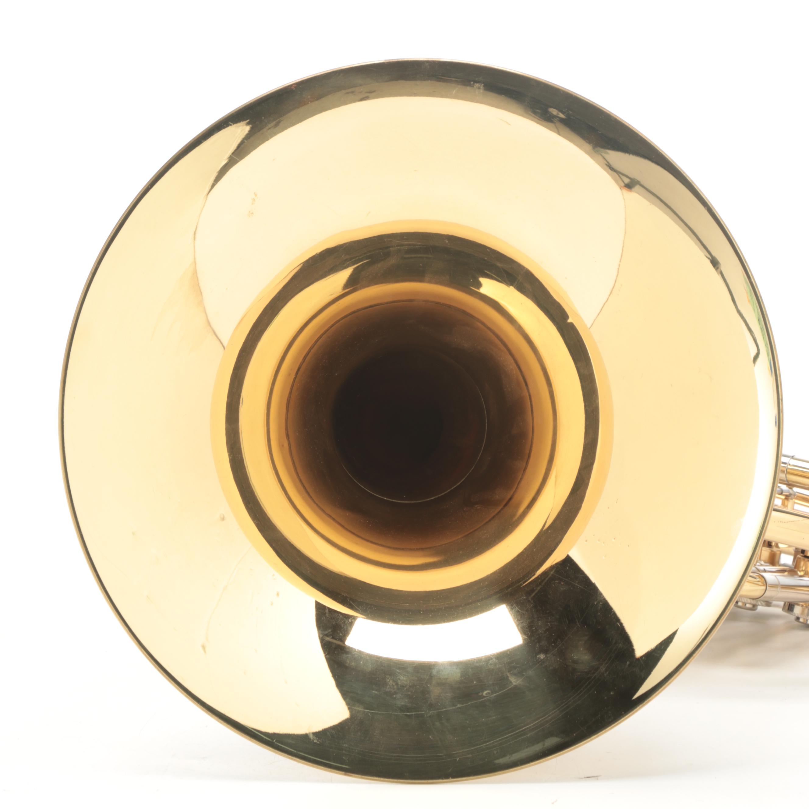 Brass French Horn with Case