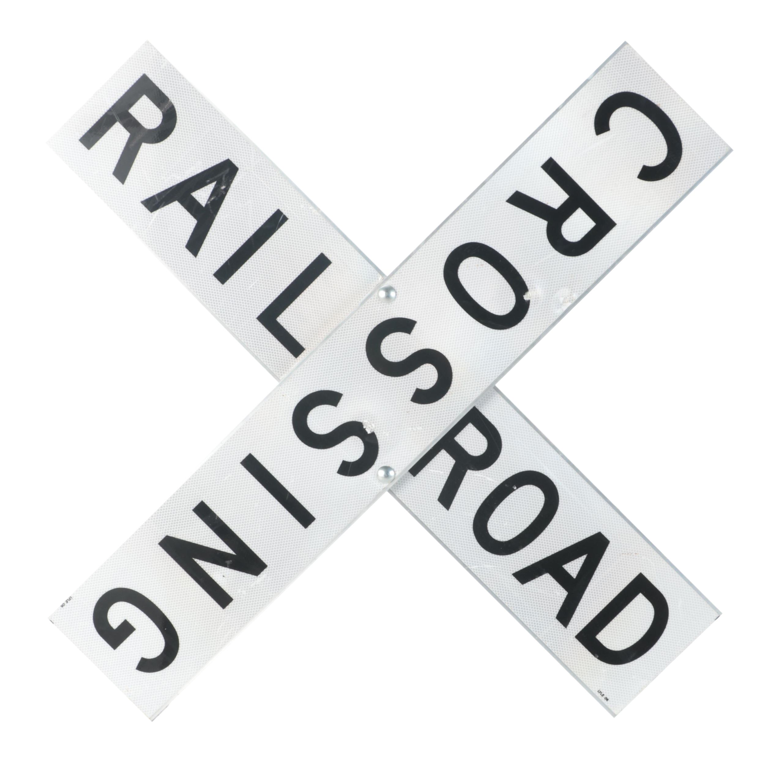 Reflective Railroad Crossing Sign