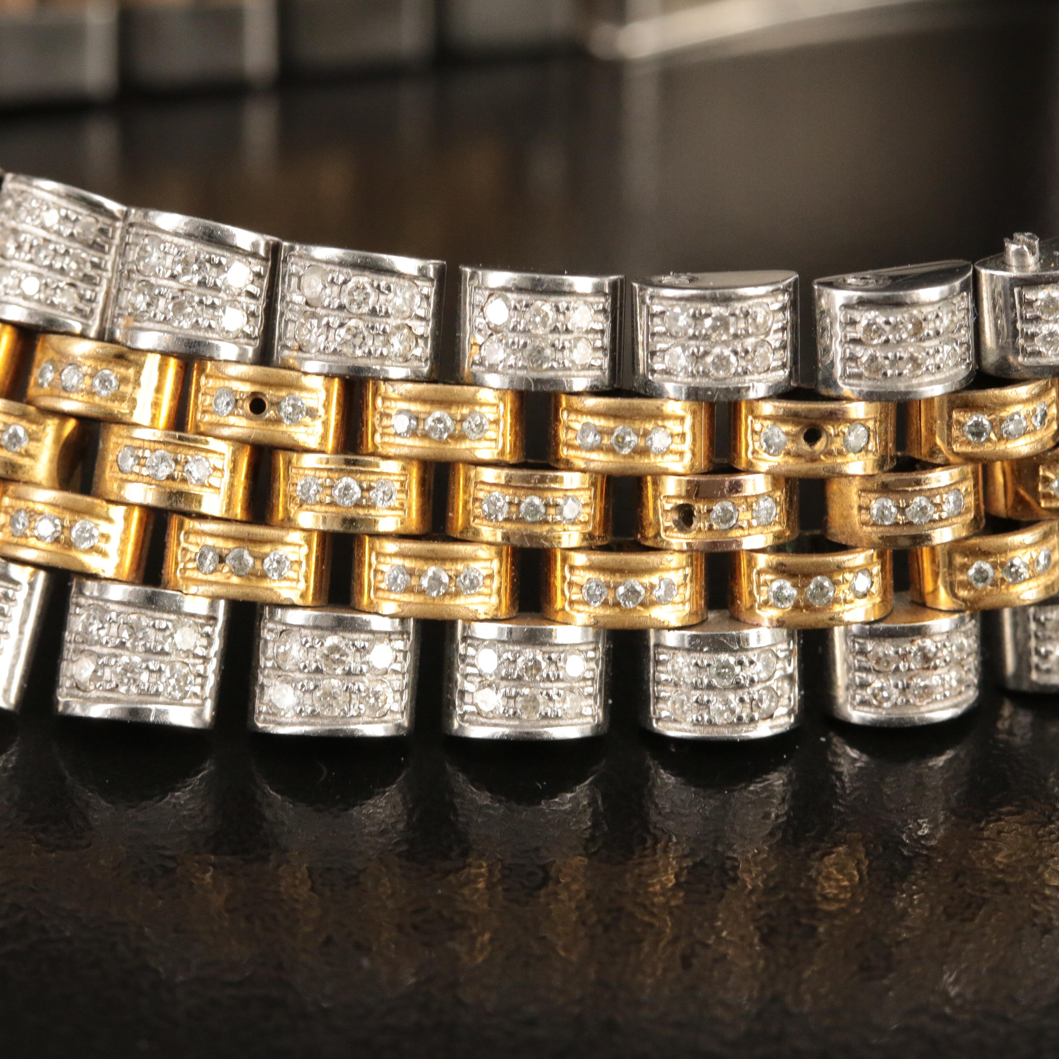 1982 Rolex Custom 9.31 CTW Diamond Datejust Automatic Watch