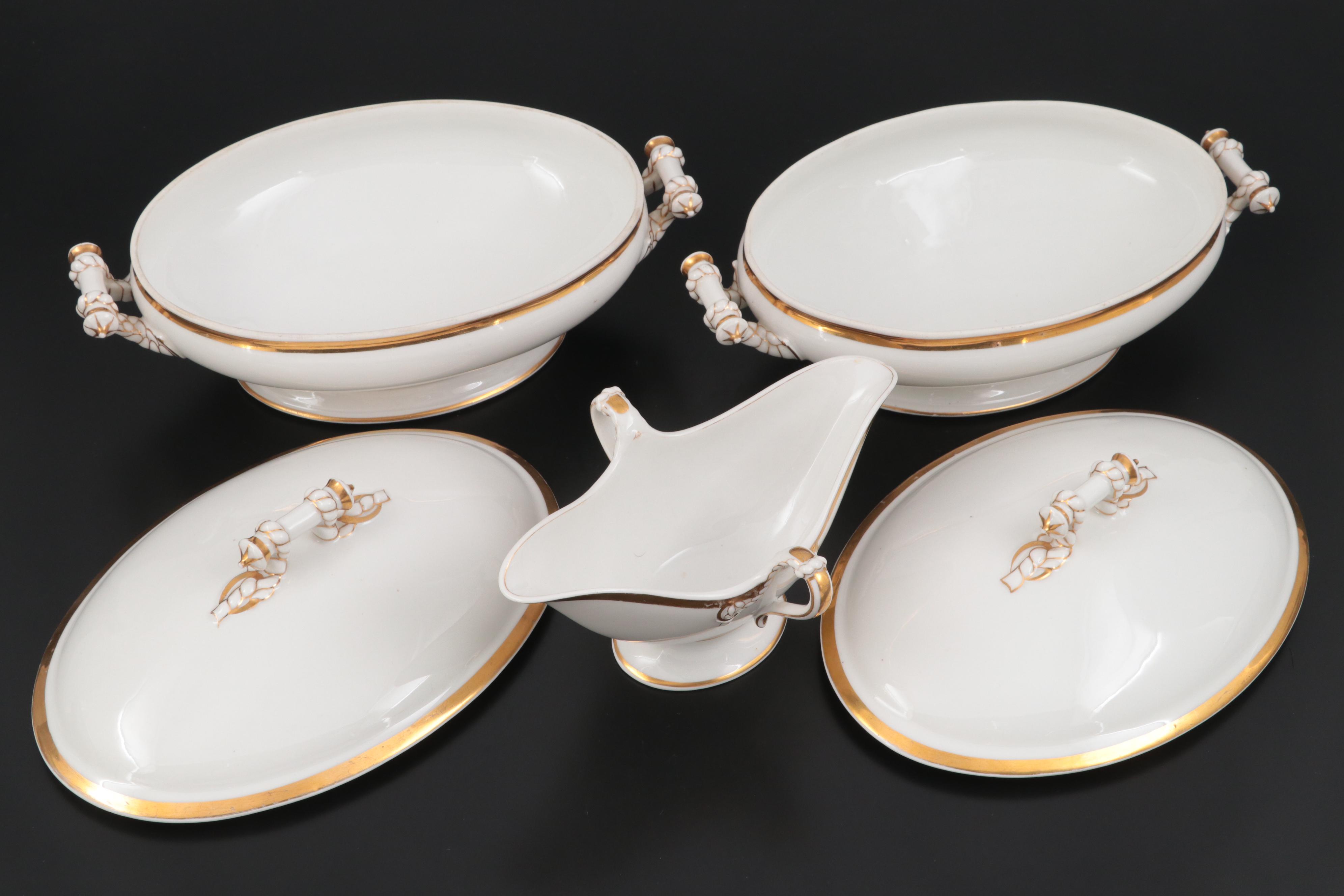 Haviland Limoges Wedding Ring Porcelain Serving Dishes