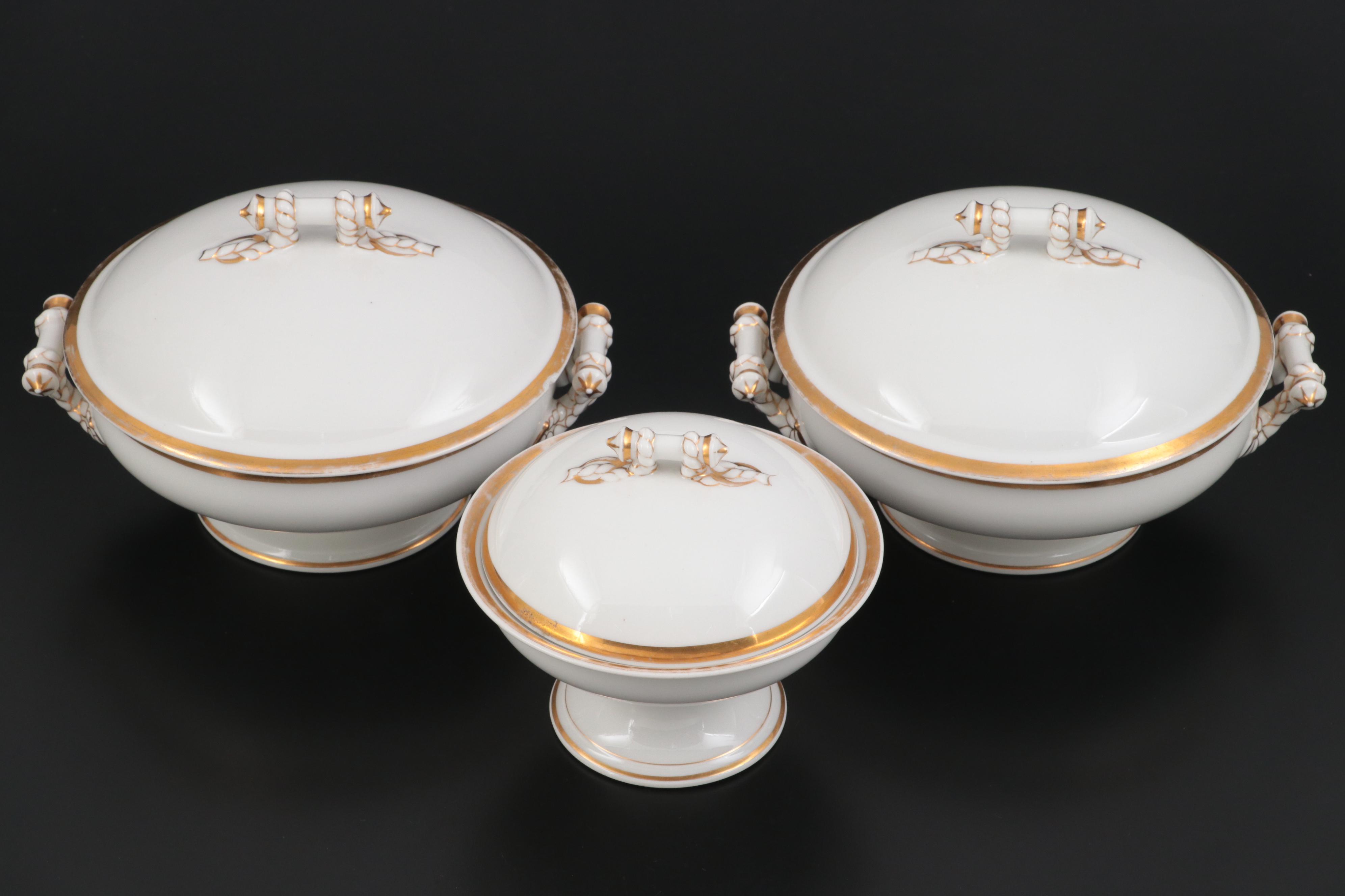 Haviland Limoges Wedding Ring Porcelain Serving Dishes