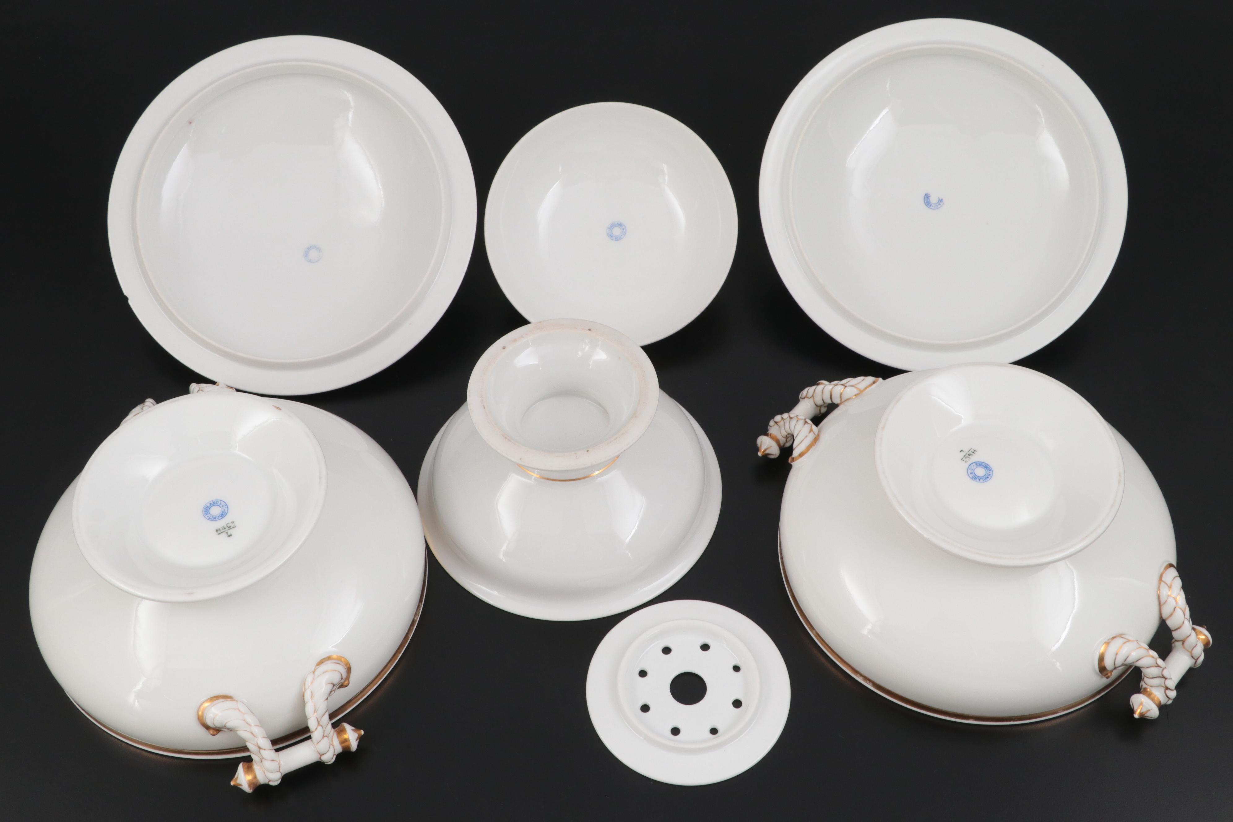 Haviland Limoges Wedding Ring Porcelain Serving Dishes