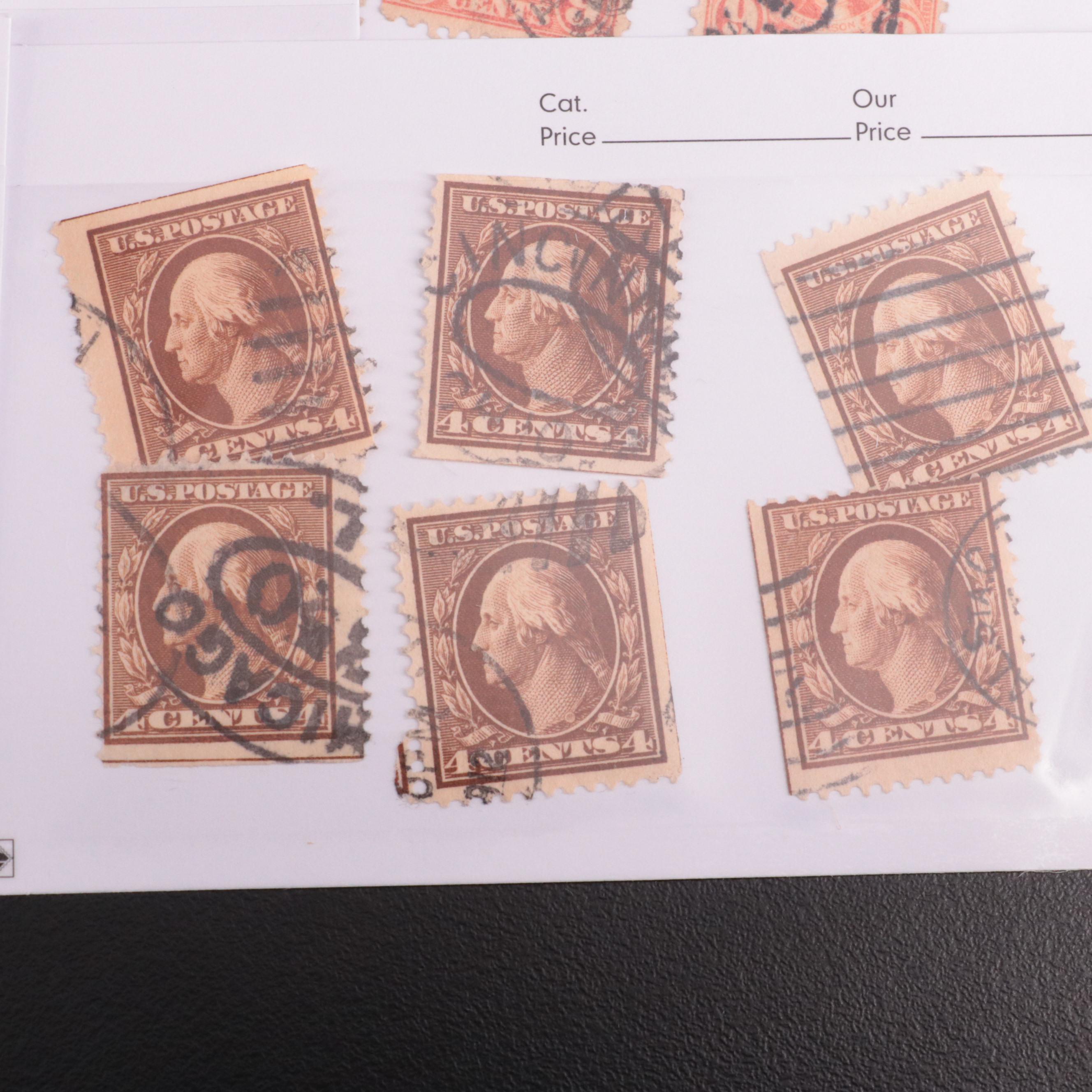 Dealer Cards of Earlier Jefferson 9-Cent Postage Stamps