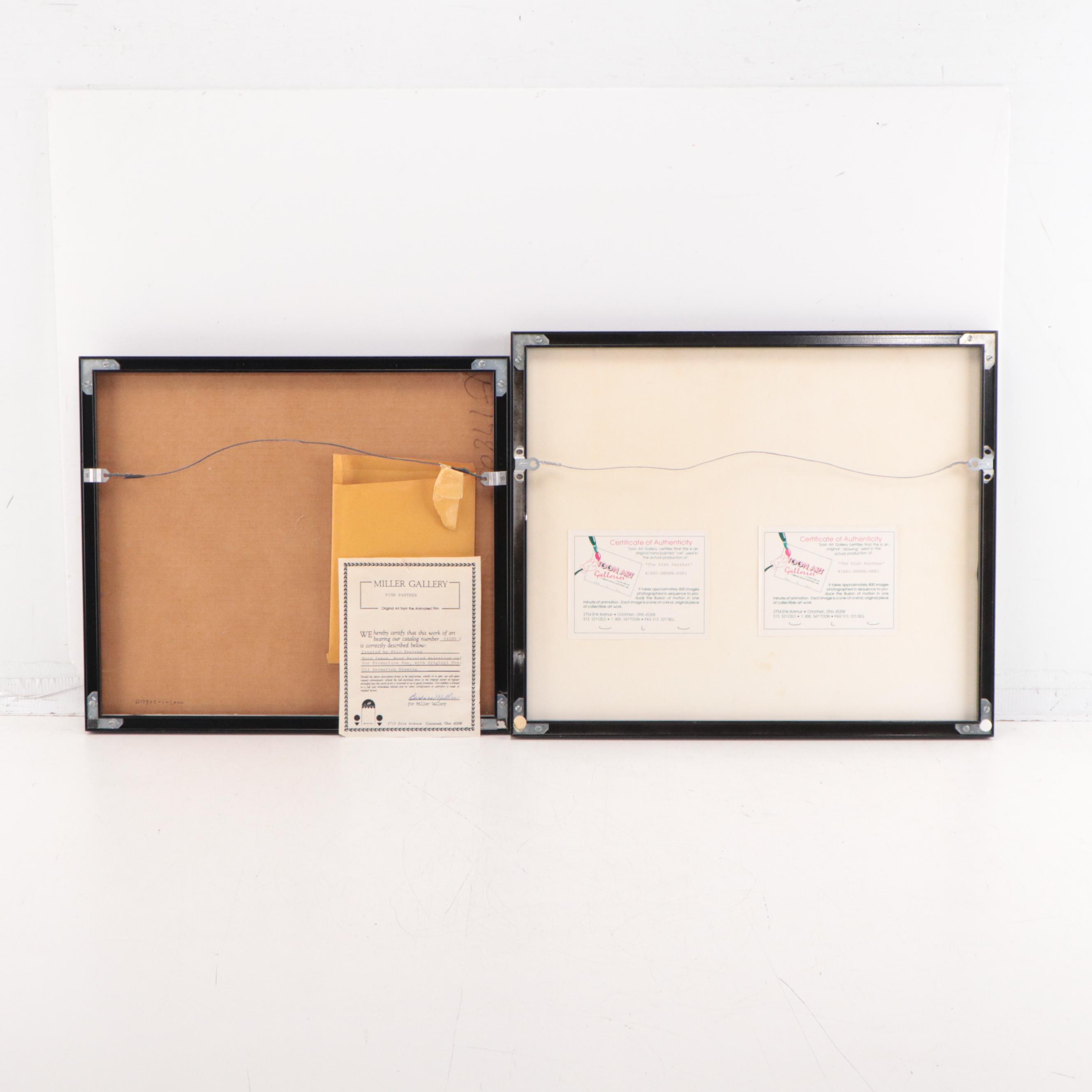 Friz Freleng "Pink Panther" Drawing and Production Cel, More