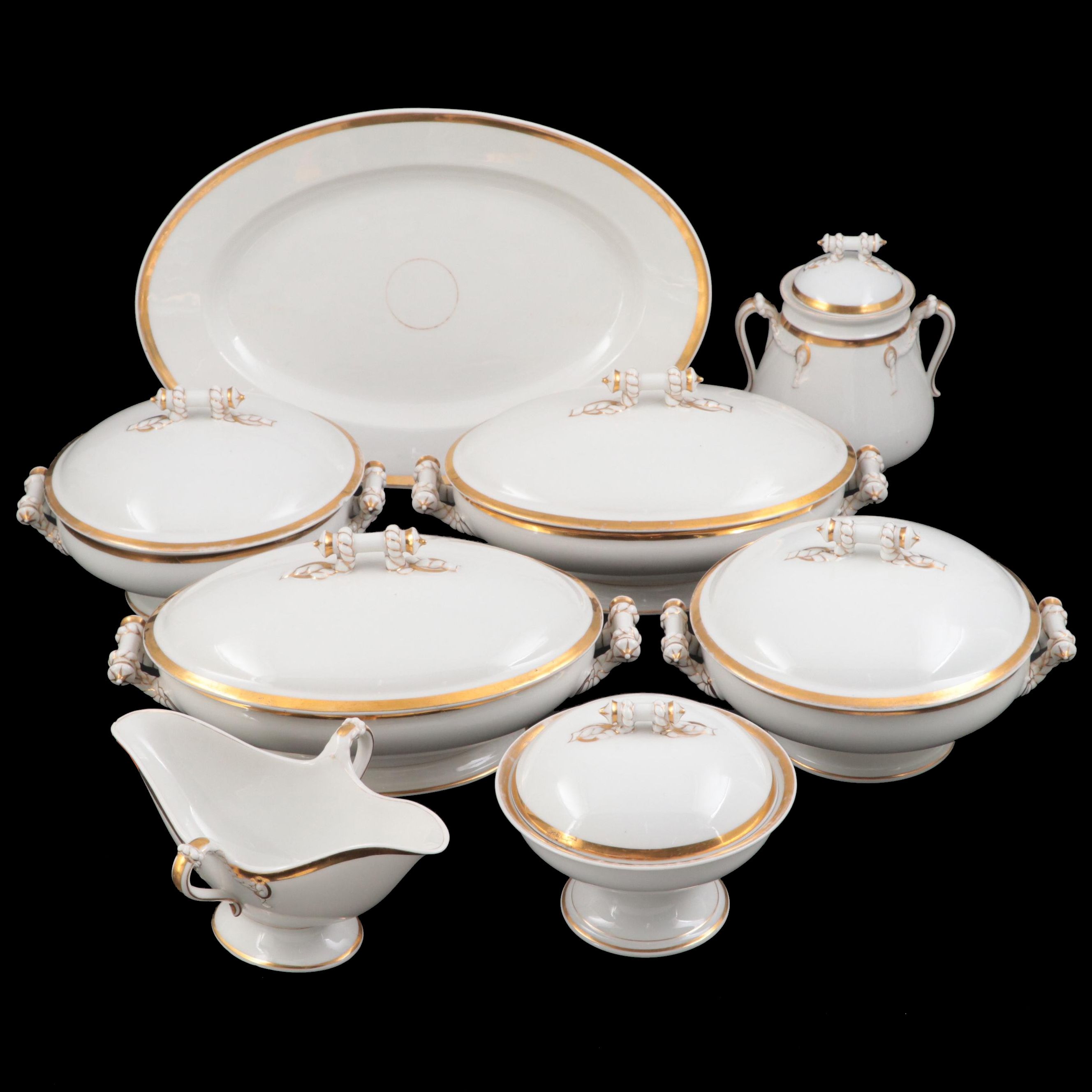 Haviland Limoges Wedding Ring Porcelain Serving Dishes