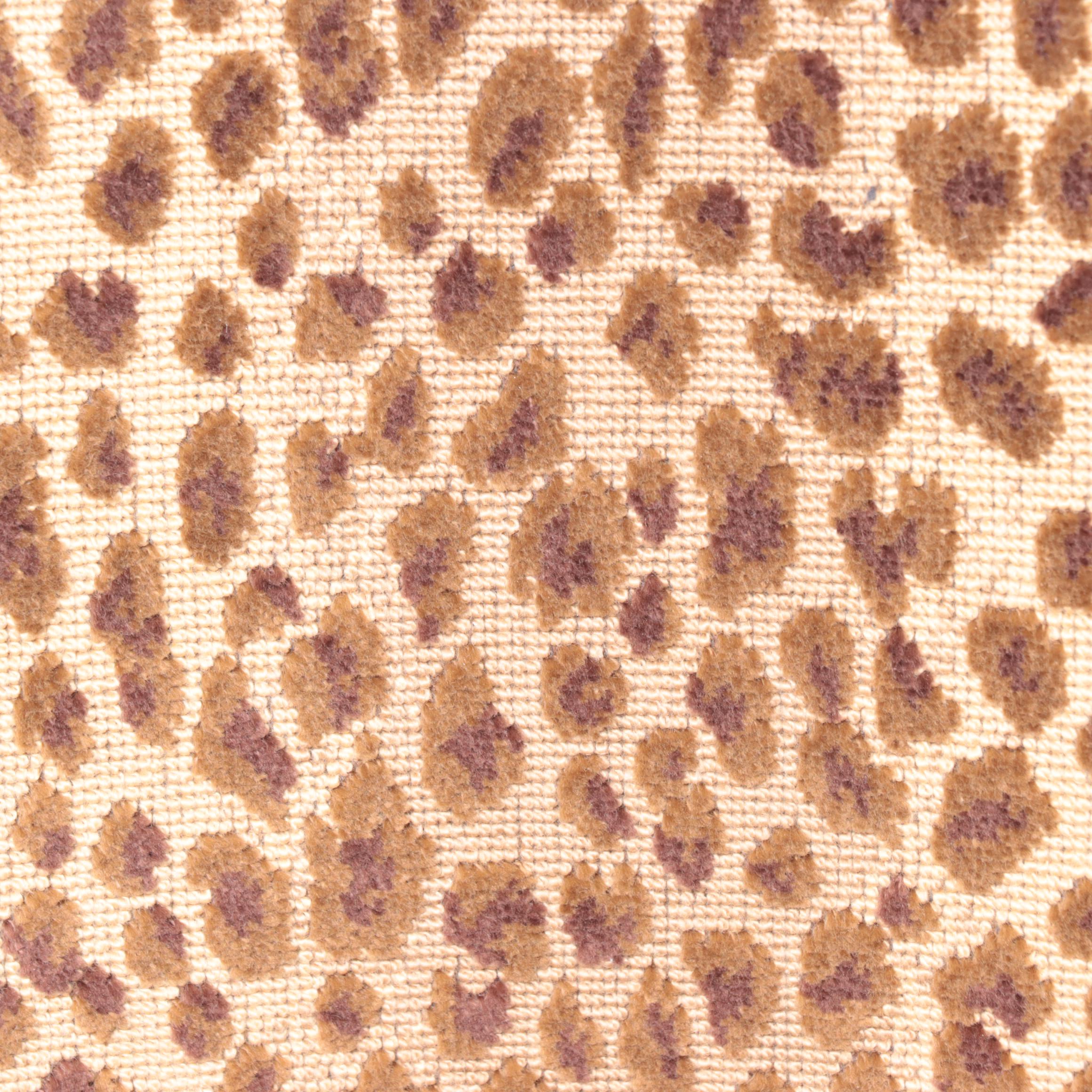 Three Drexel Heritage "Epicurean" Leather and Leopard-Print Swivel Bar Stools