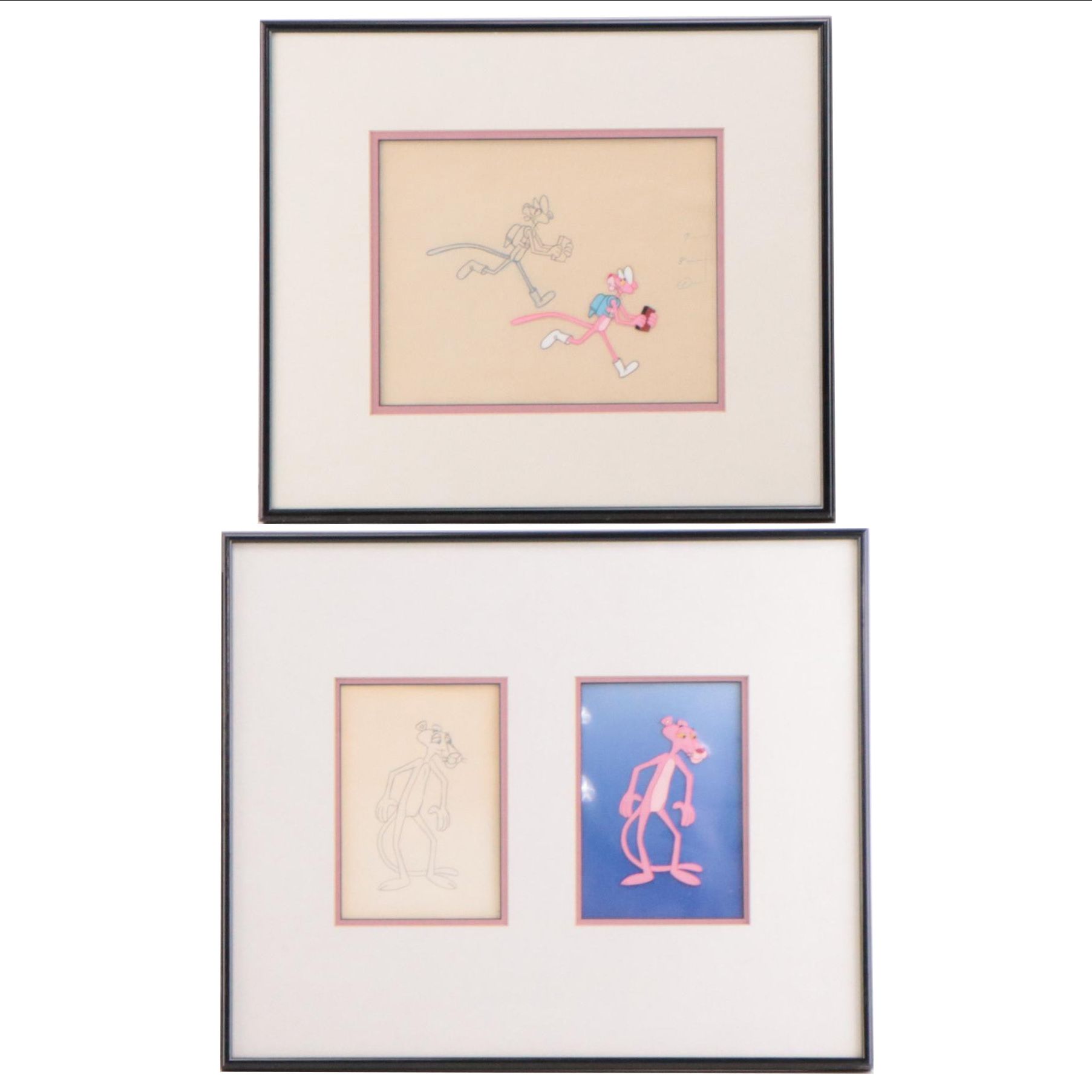 Friz Freleng "Pink Panther" Drawing and Production Cel, More