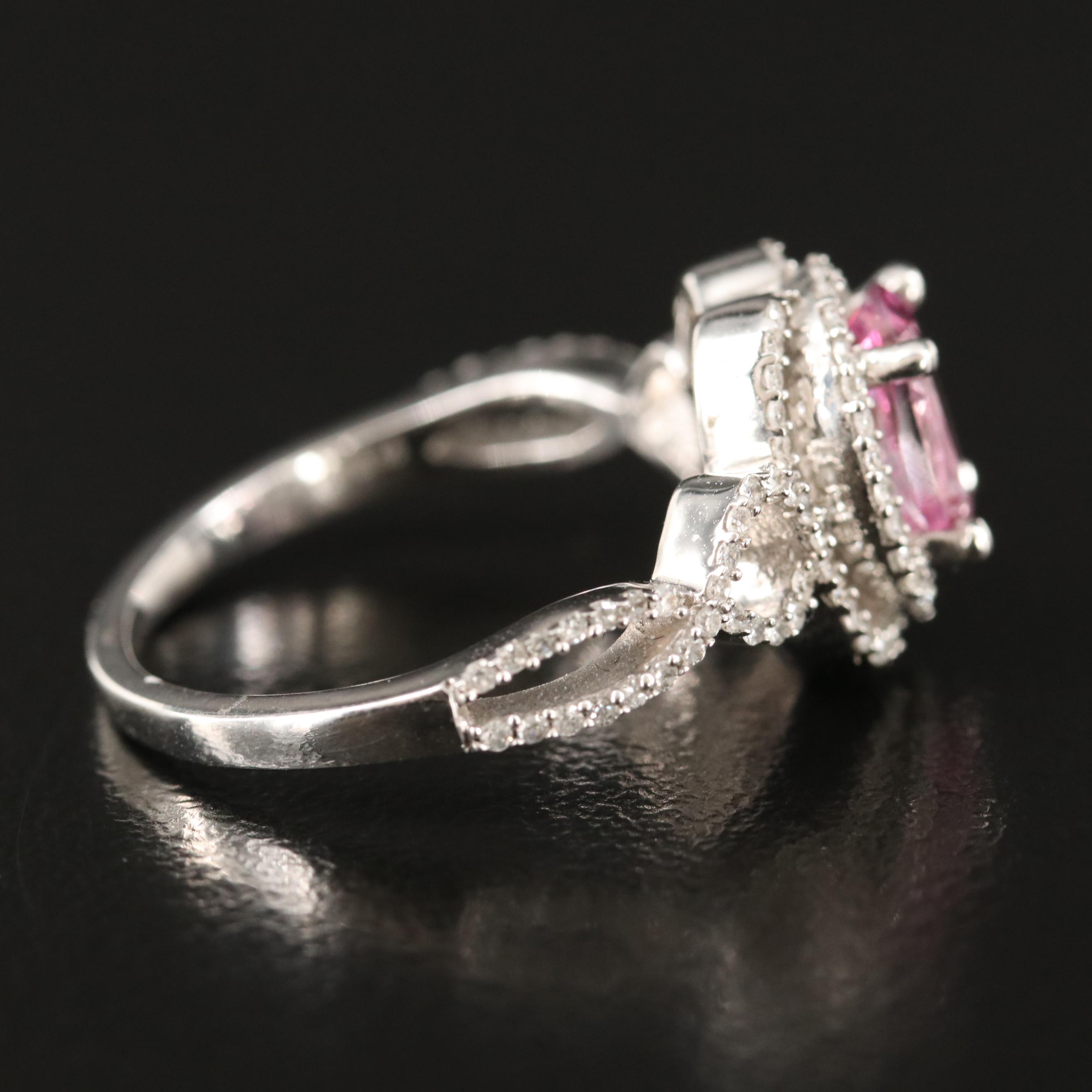 14K Topaz and Diamond Ring